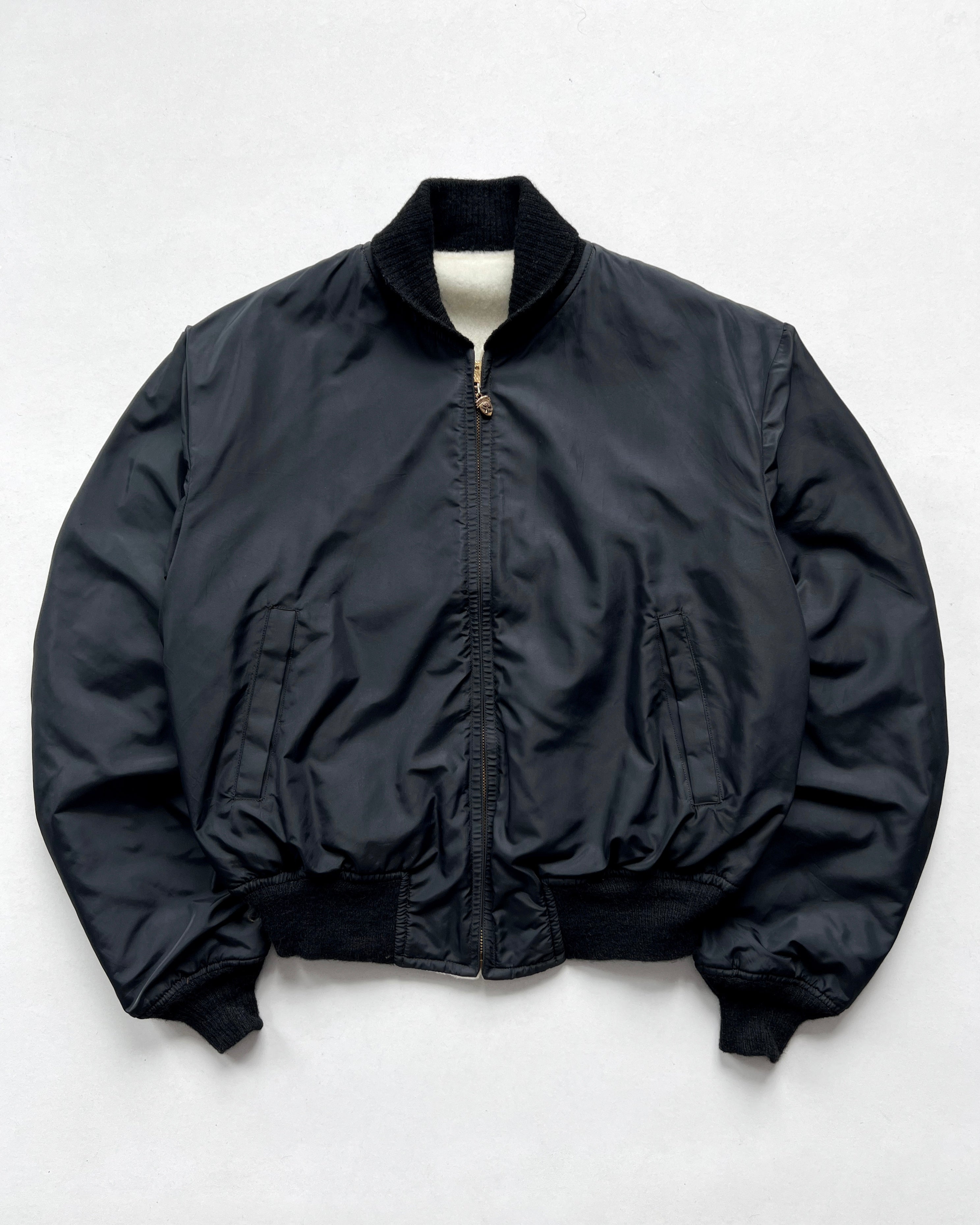 1950S MCGREGOR RIVERSIBLE NYLON BOMBER JACKET (L)