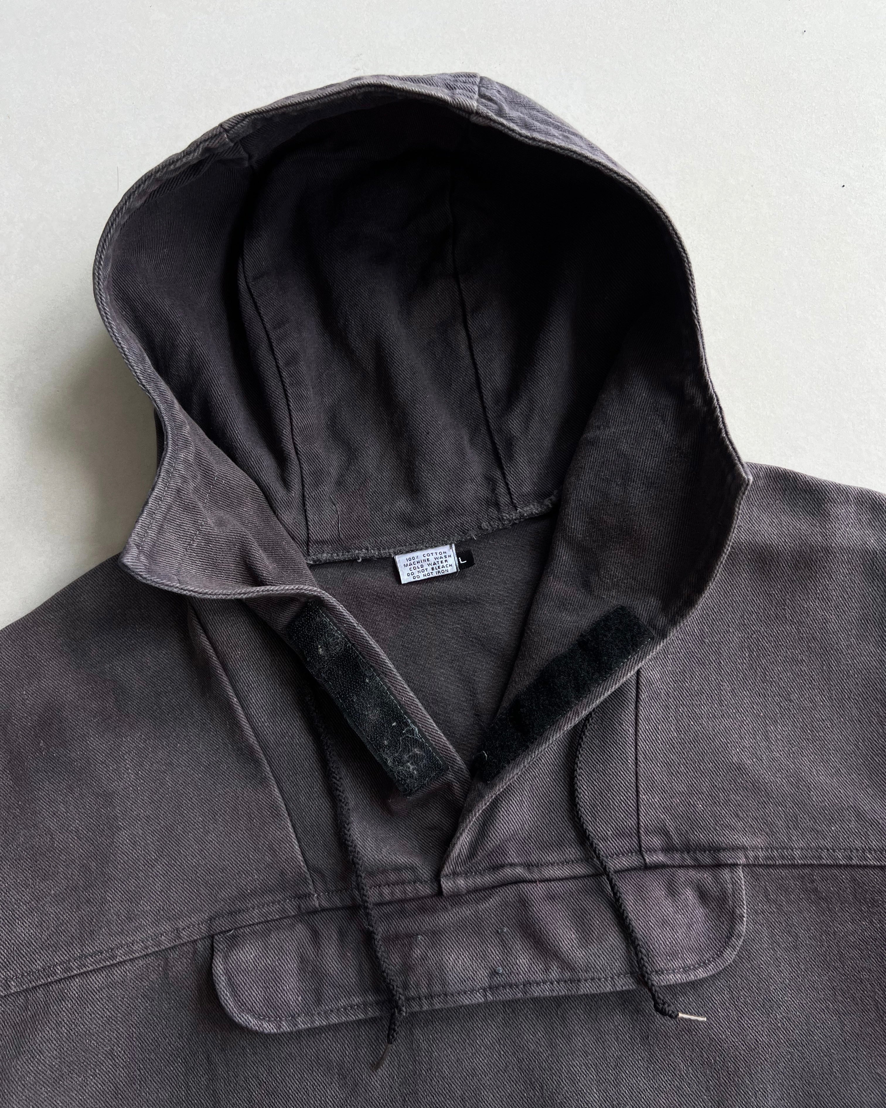 1970S AMERICAN WORKER HOODED SMOCK JACKET (L)