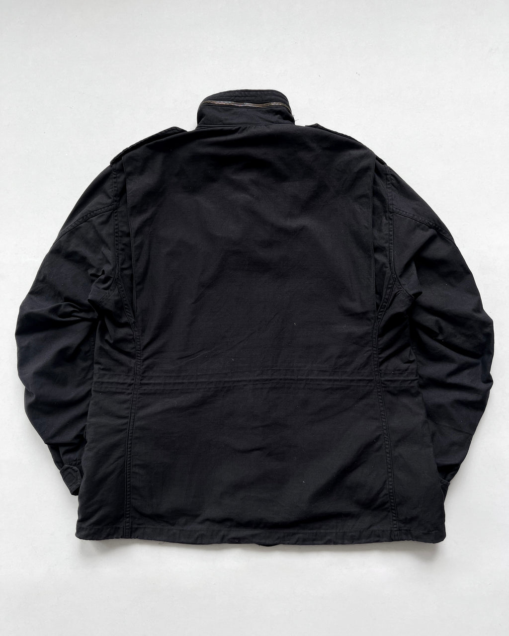 1980S BLACK ALPHA INDUSTRY US ARMY M65 FIELD JACKET (L)