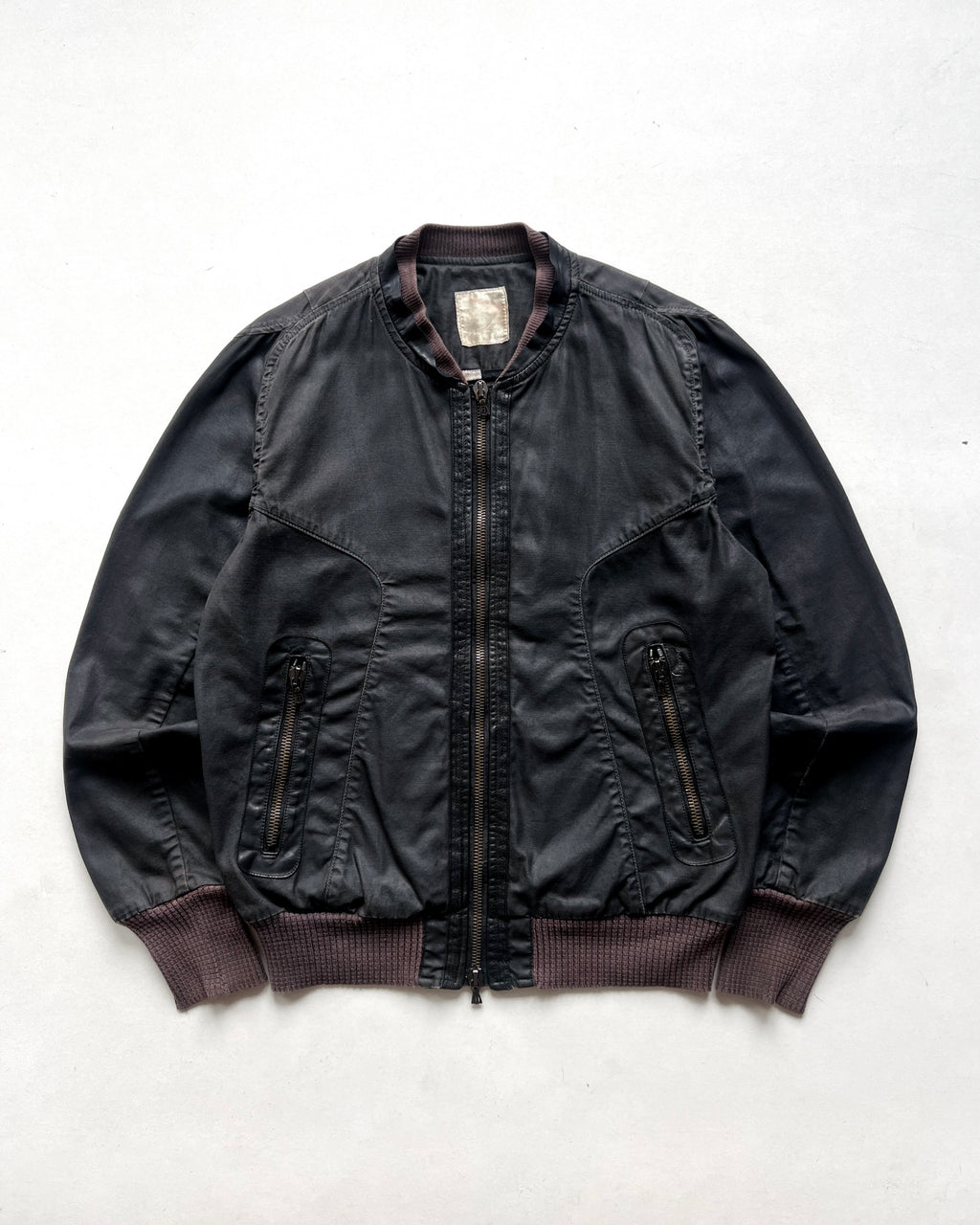2000S DIESEL RESIN COATED BOMBER JACKET (M)