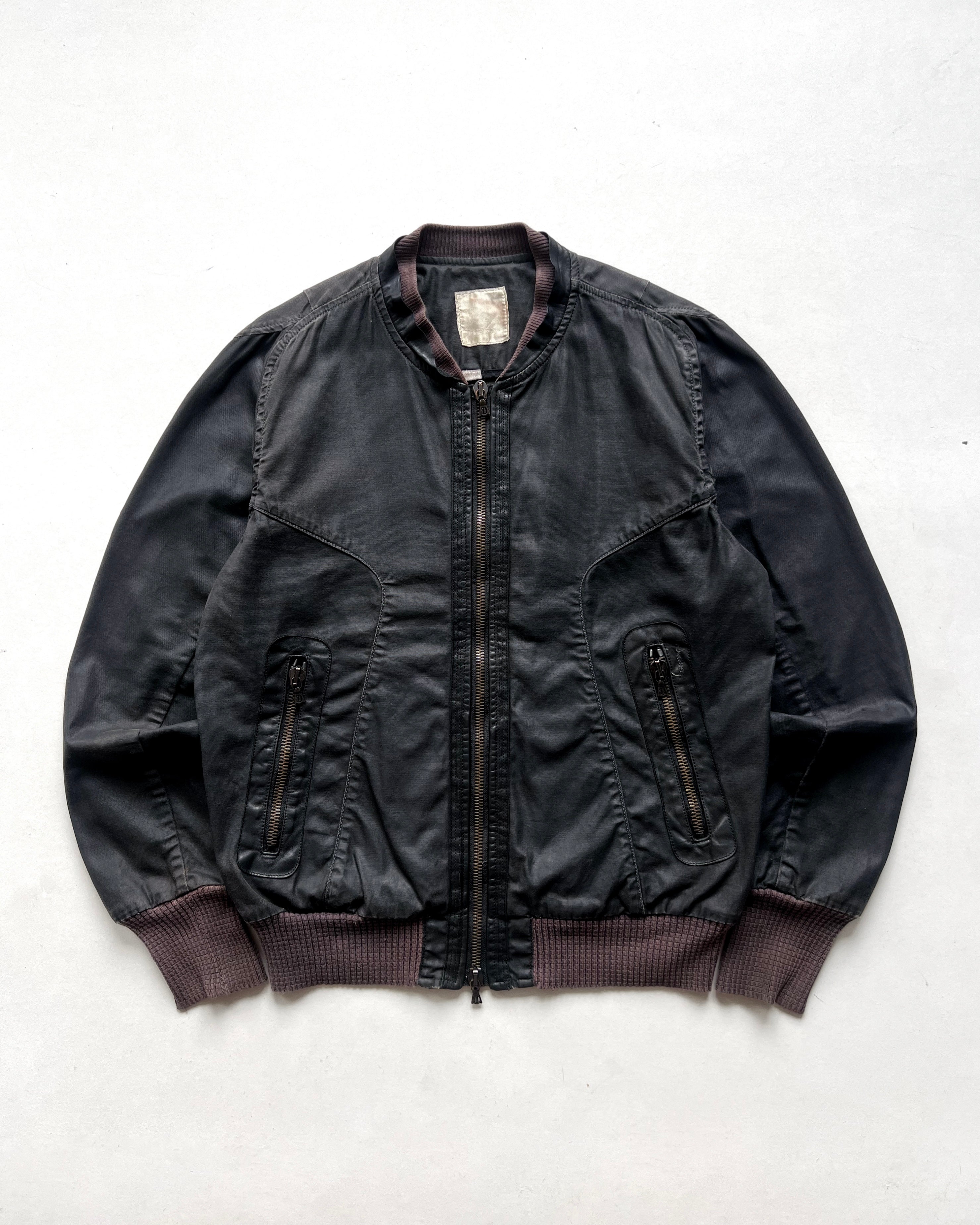 2000S DIESEL RESIN COATED BOMBER JACKET (M)