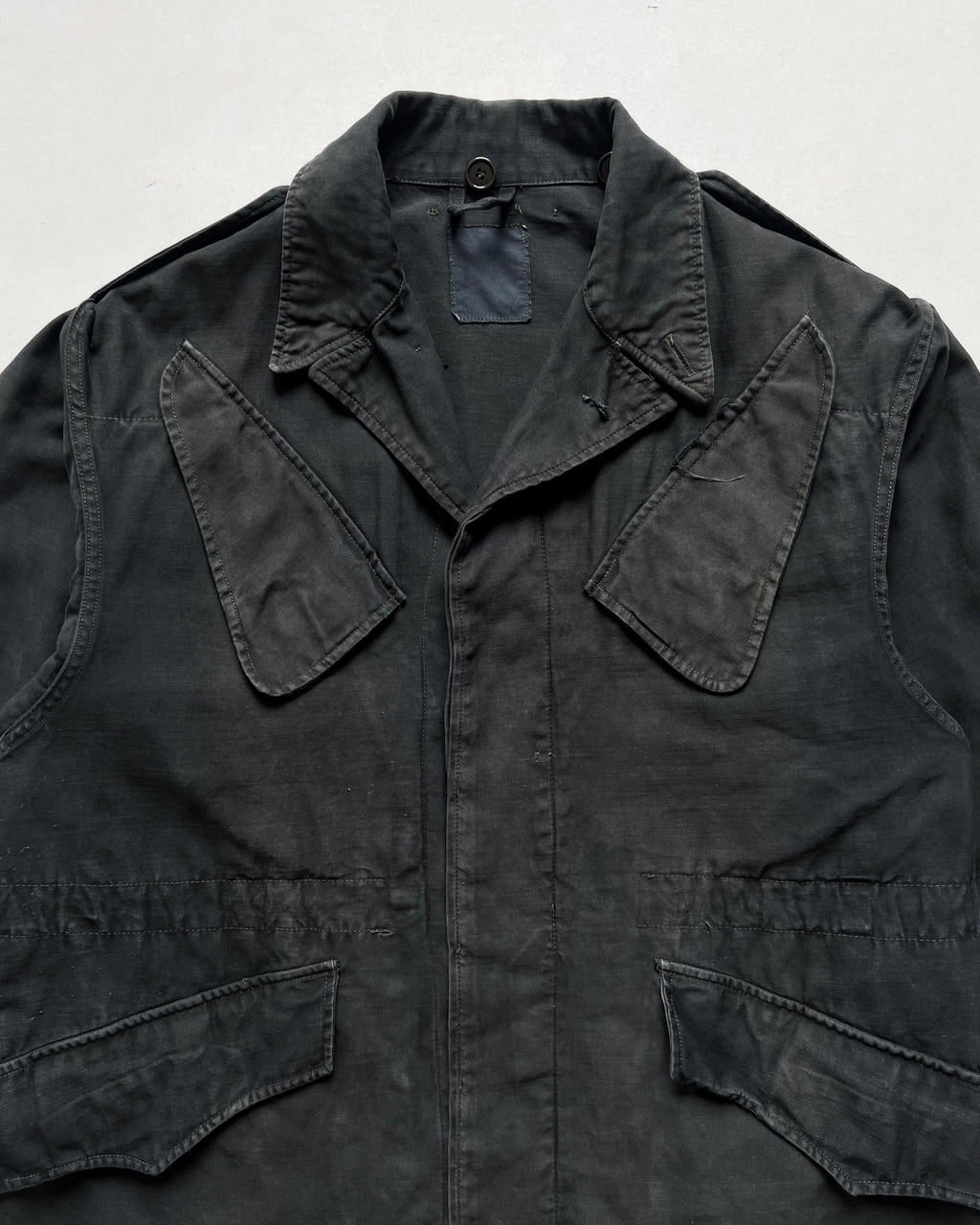 1960S OVERDYED DUTCH ARMY FIELD JACKET (M)