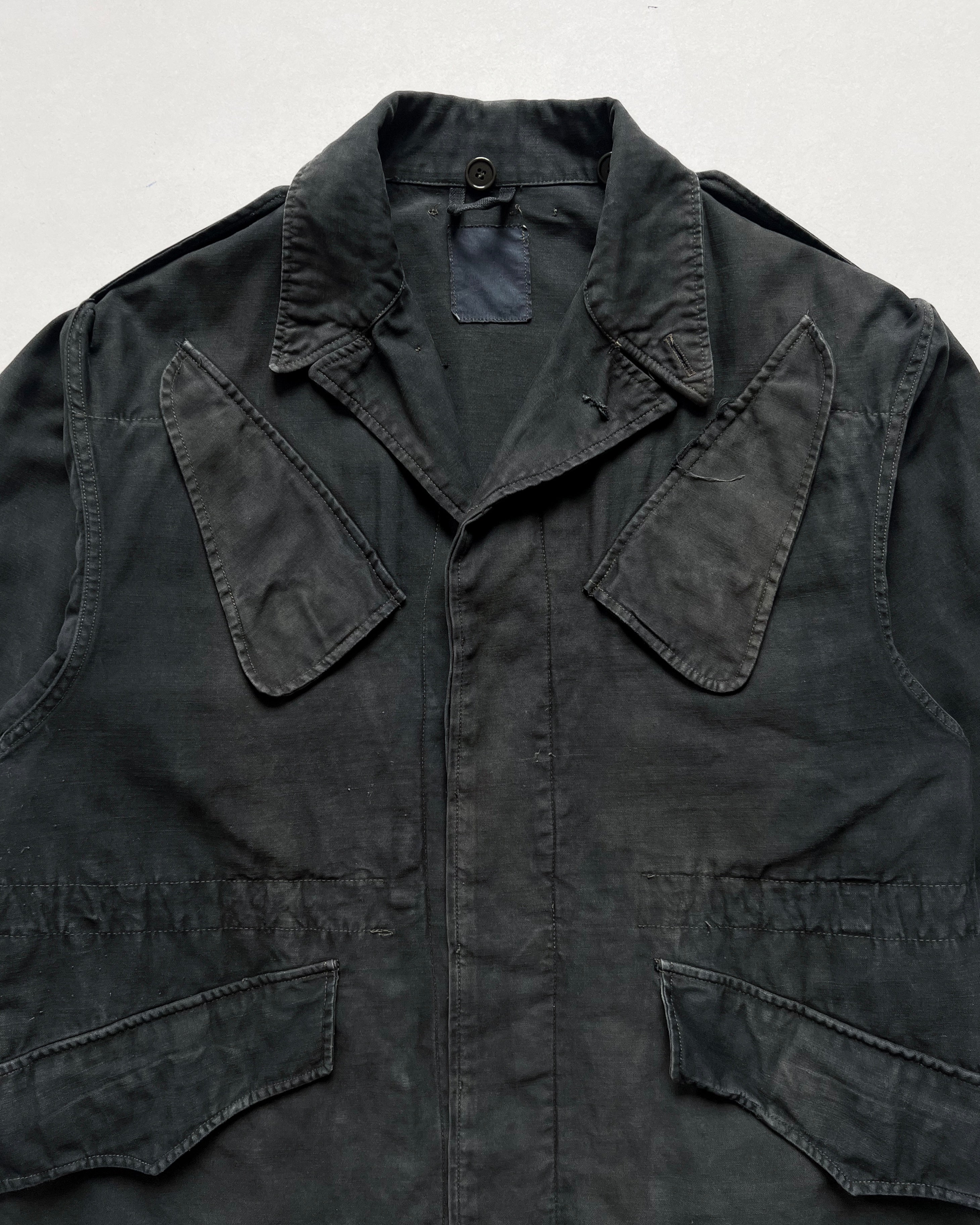 1960S OVERDYED DUTCH ARMY FIELD JACKET (M)