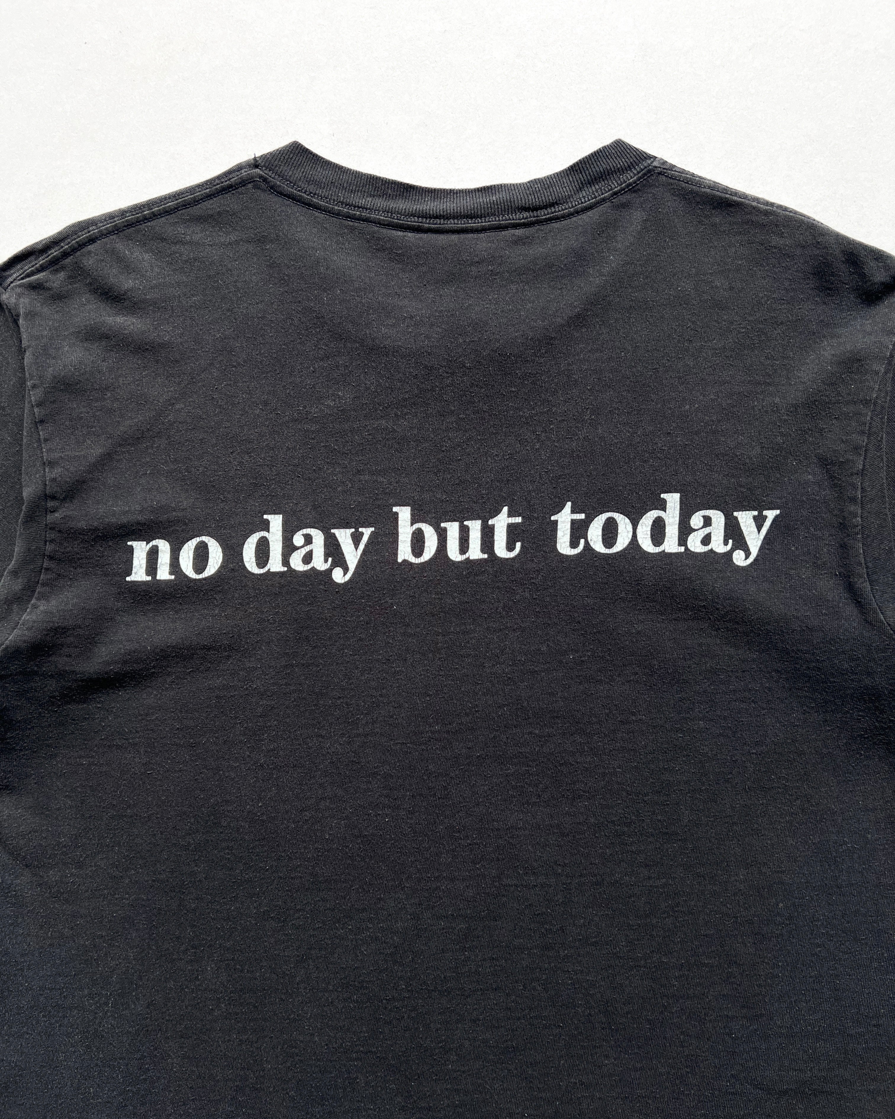 1990S SUN FADED 'RENT, NO DAY BUT TODAY' TEE (M)