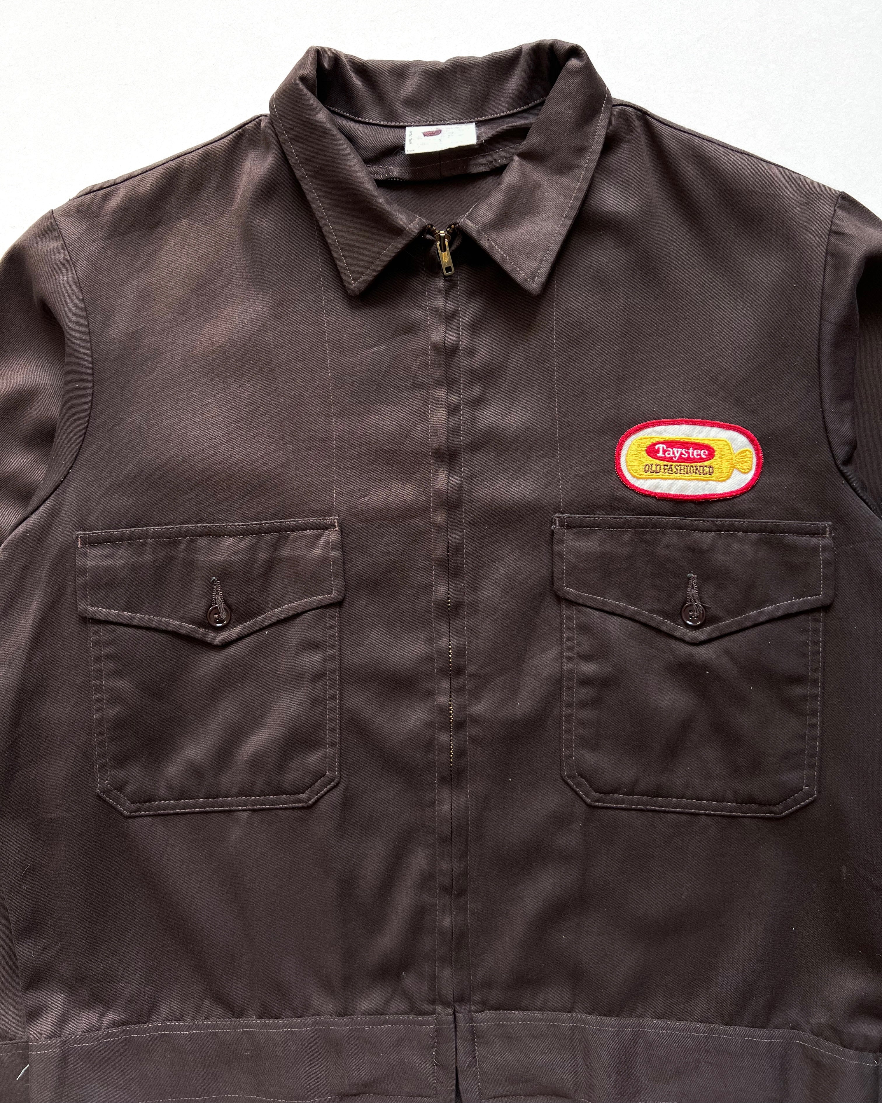 1960S MR.2PLY BROWN DOUBLE POCKET WORK JACKET (L)