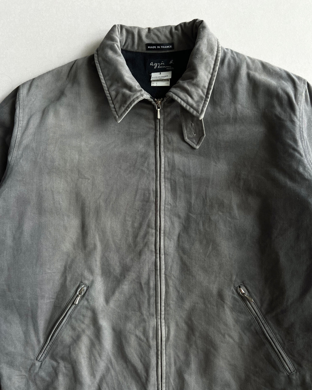 1990S FADED GREY AGNES B. WORK JACKET (L)