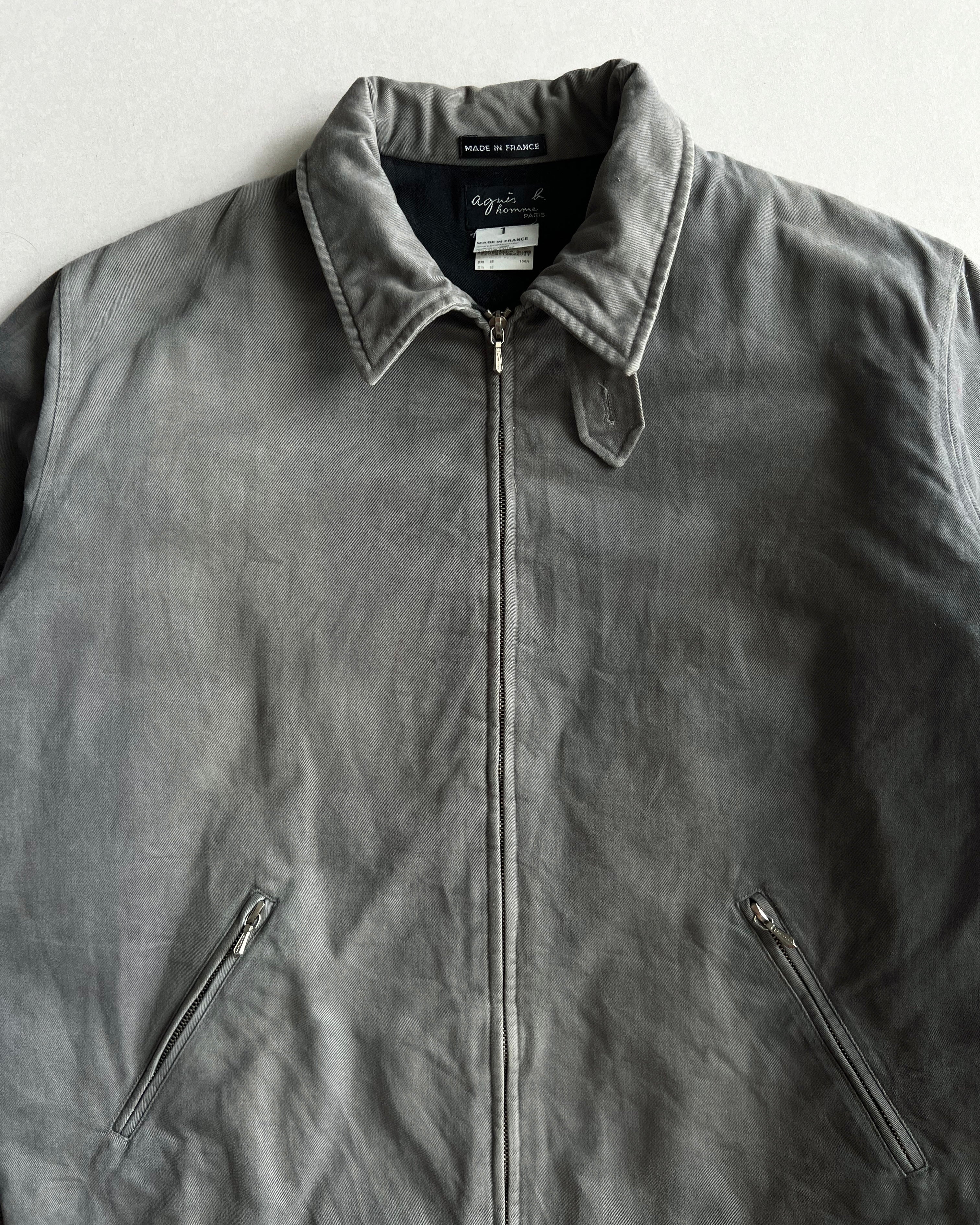 1990S FADED GREY AGNES B. WORK JACKET (L)