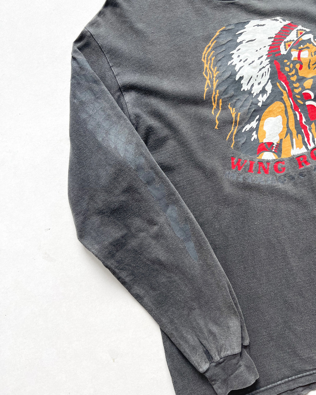 1990S INDIANS 'WING ROCK' LONGSLEEVES TEE (M)