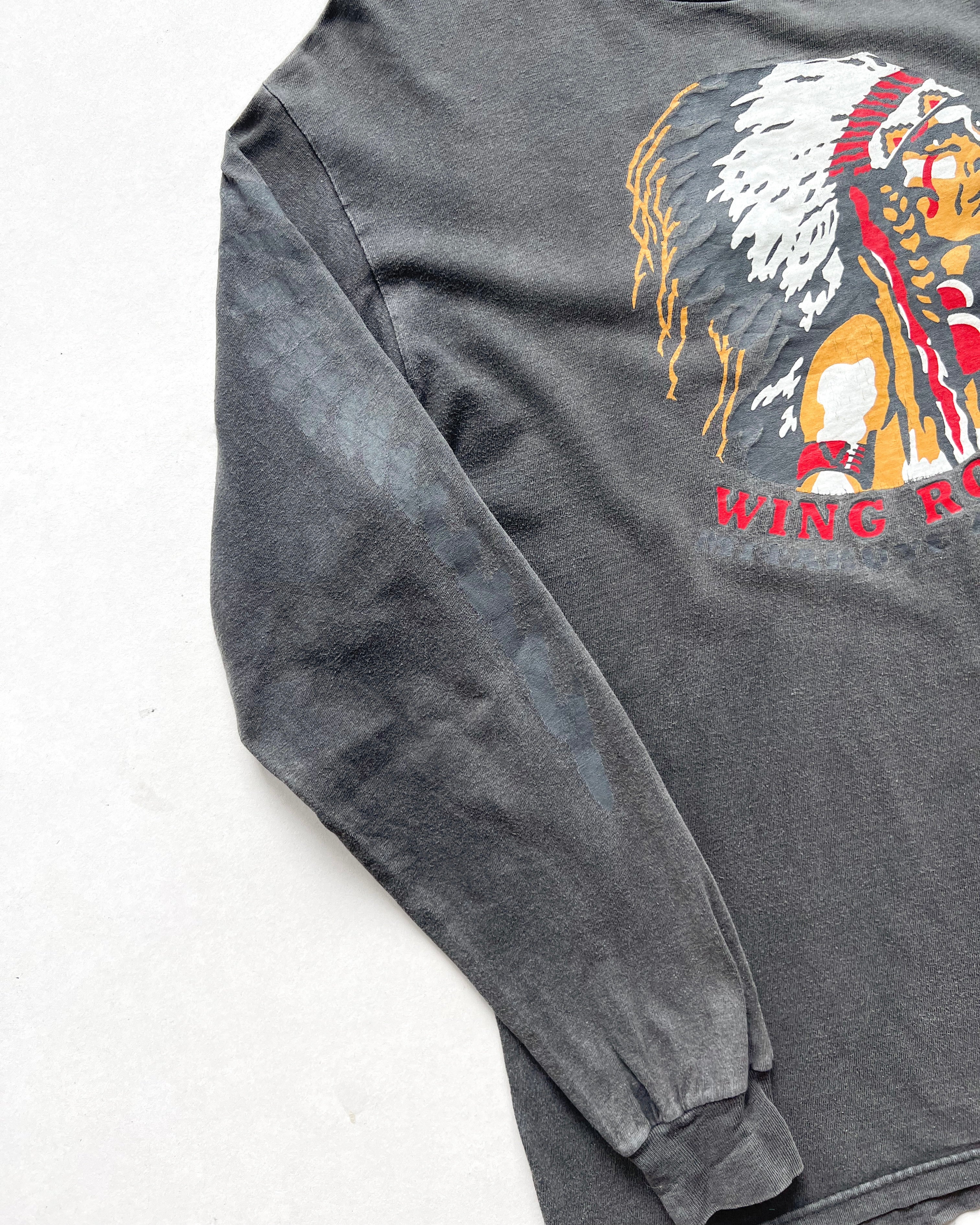 1990S INDIANS 'WING ROCK' LONGSLEEVES TEE (M)