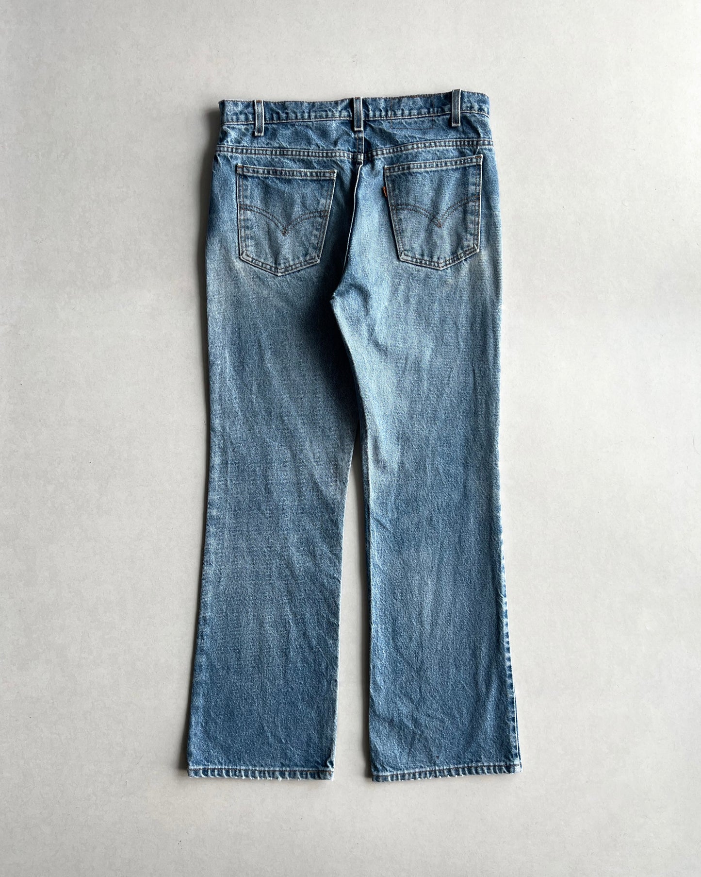 1990S FADED WASHED LEVI'S 517 FLARE JEANS (36X31)