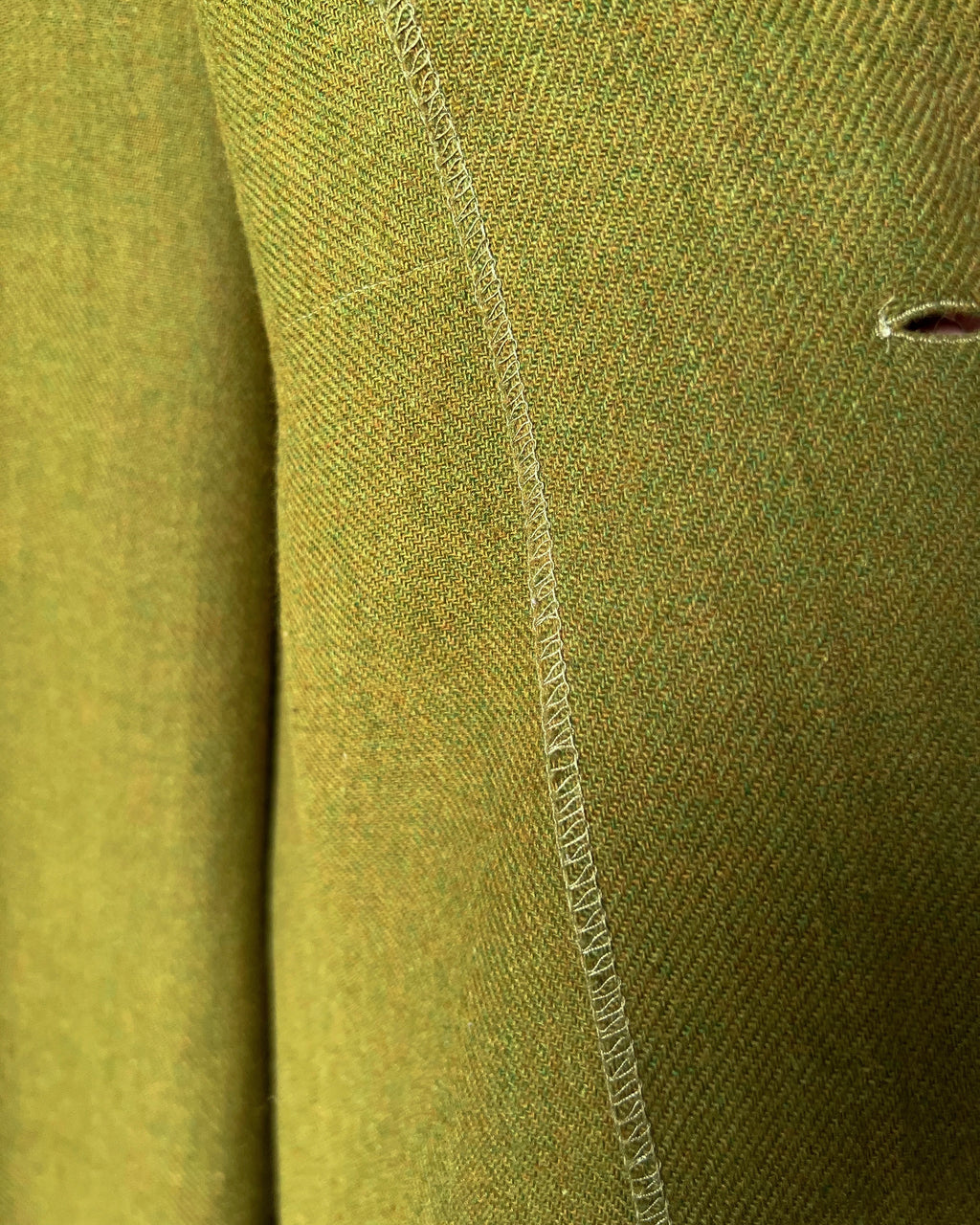 1960S SEARS MILLIKEN WOOL LOOP COLLAR SHIRT (XL)