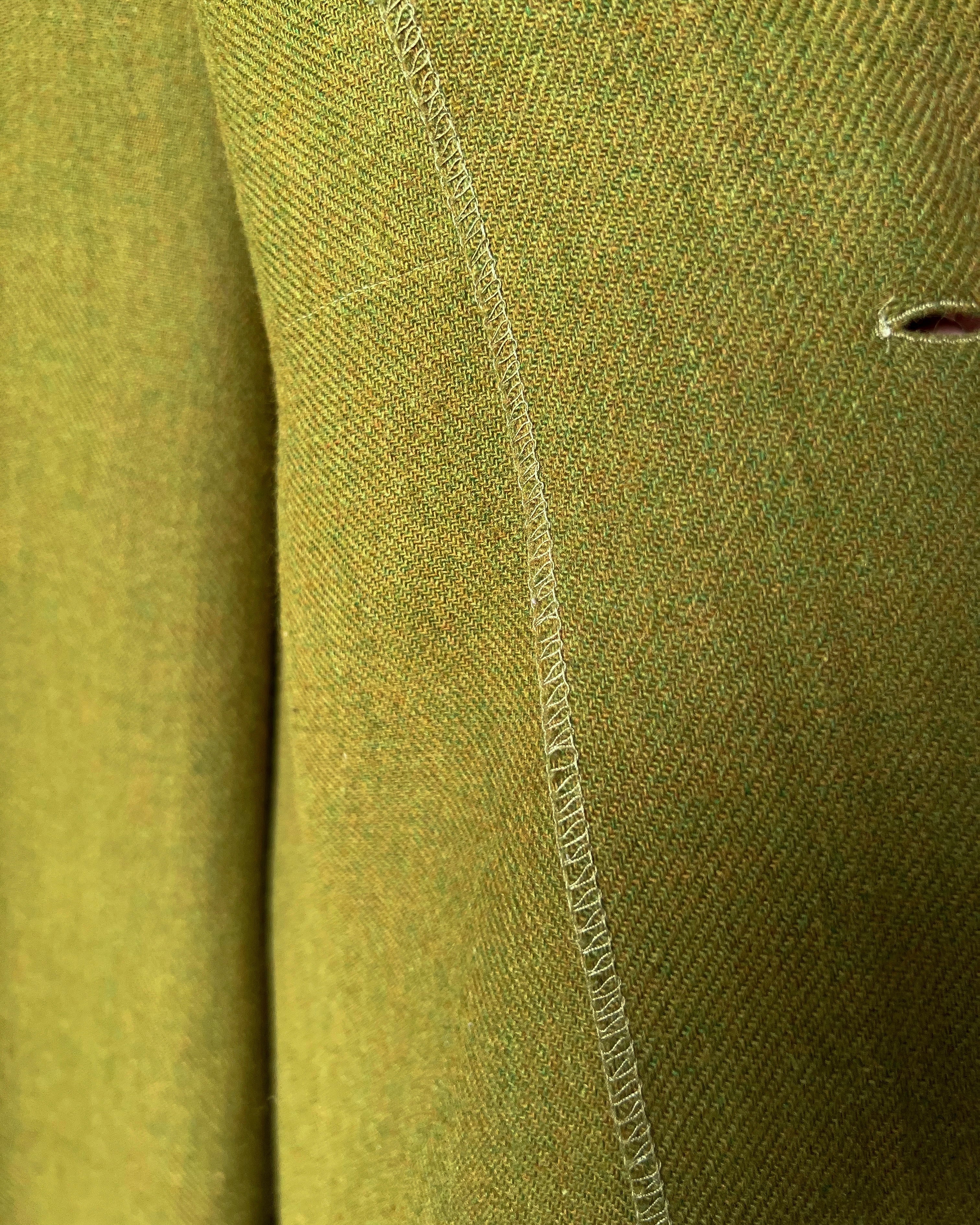 1960S SEARS MILLIKEN WOOL LOOP COLLAR SHIRT (XL)