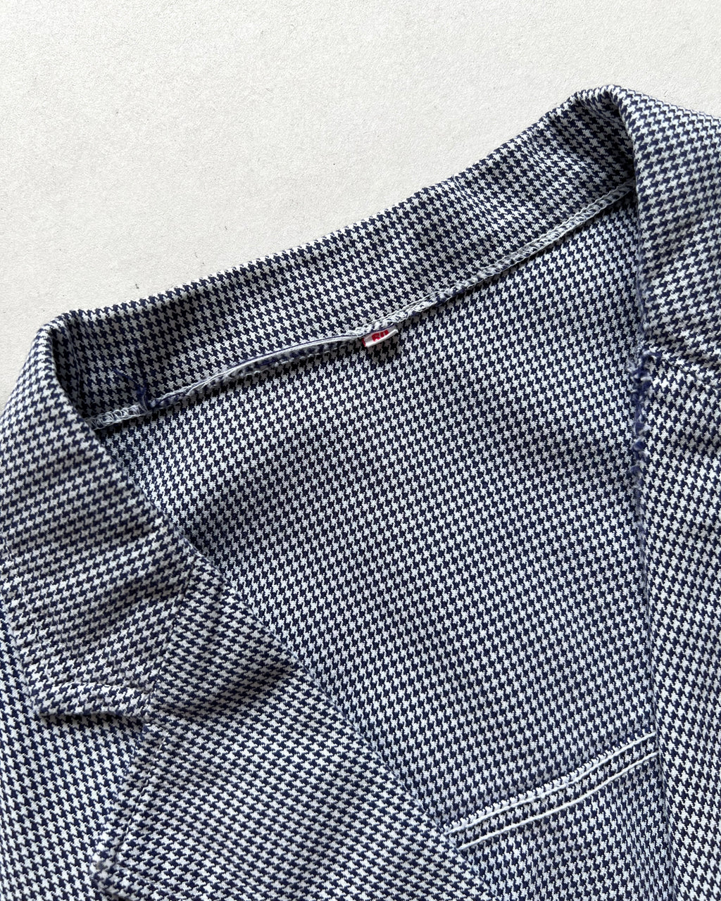 1960S FELVAY FRENCH HOUNDSTOOTH WORK JACKET (L)