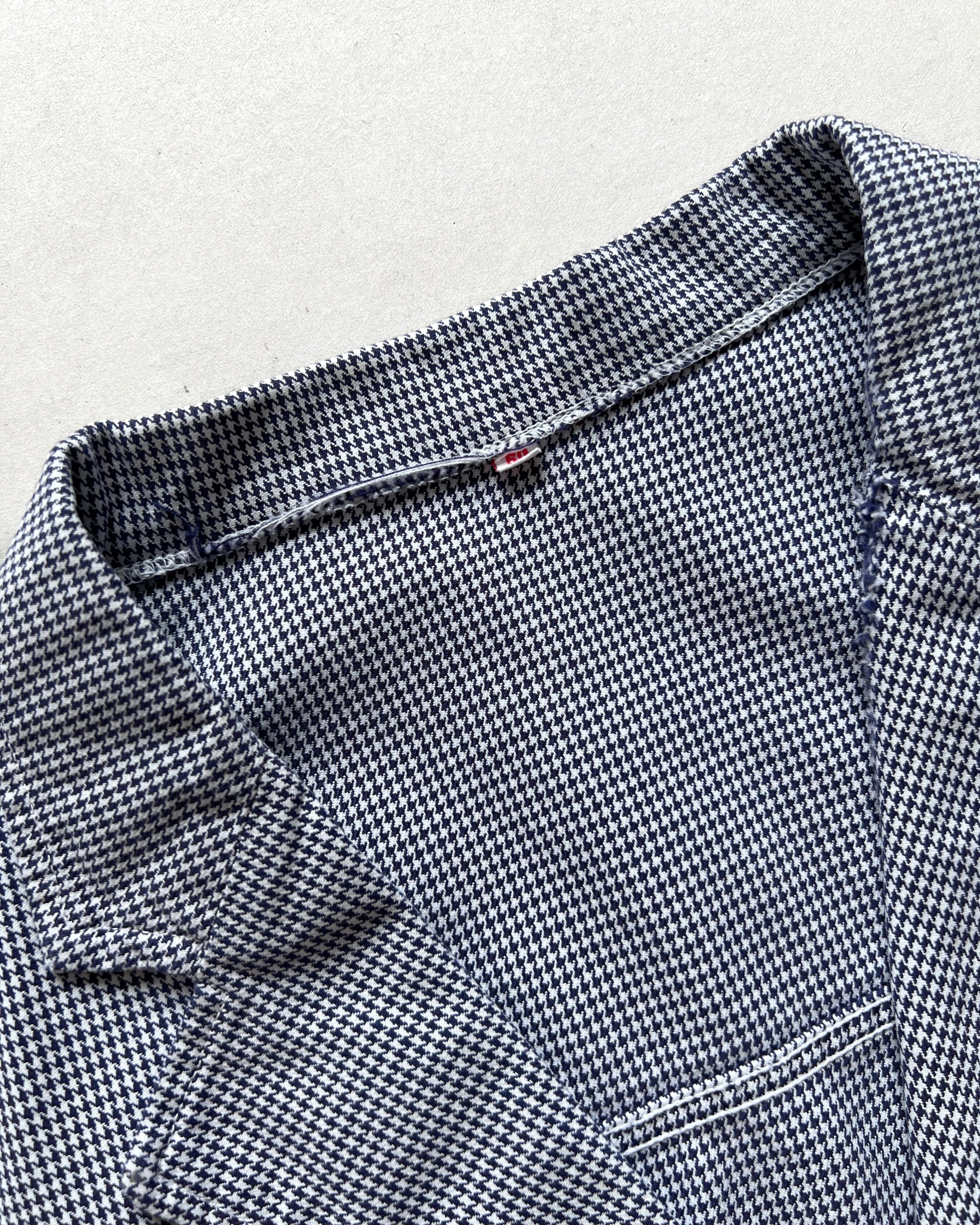 1960S FELVAY FRENCH HOUNDSTOOTH WORK JACKET (L)