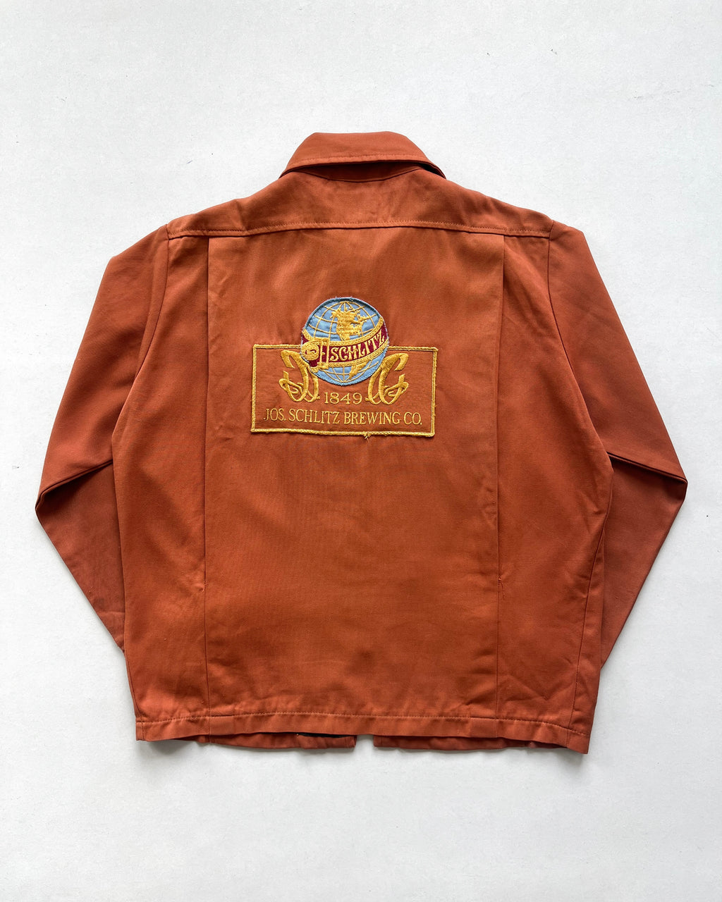 1960S UNITOG 'JOS. SCHLITZ BREWCING CO.' GABARDINE JACKET (L)