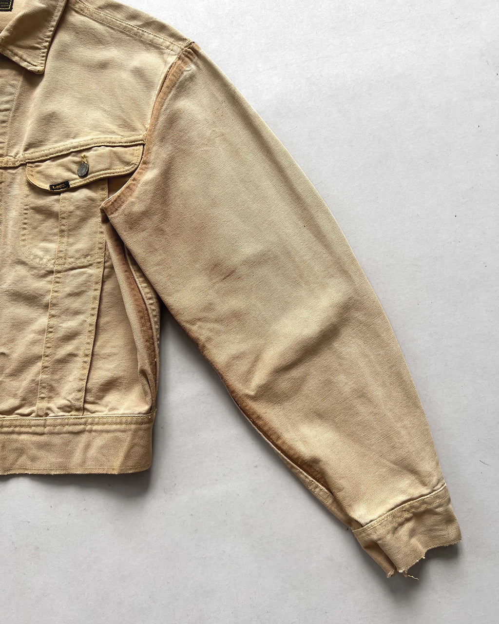 1970S LEE 220-0320 BROWN DUCK CANVAS JACKET (M)