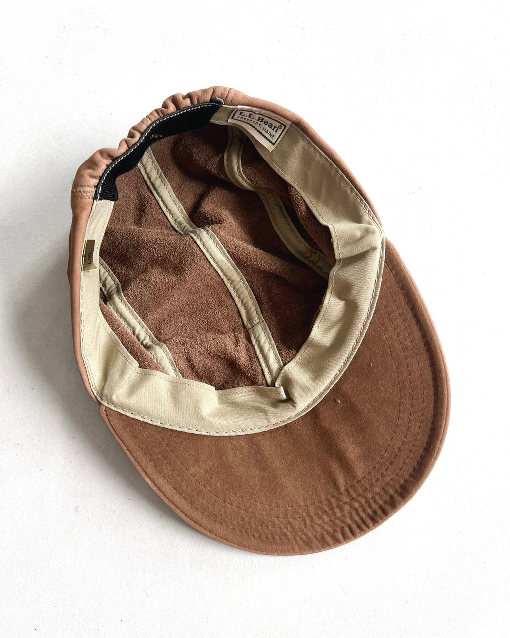 1980S L.L BEAN SUEDE LEATHER CAP (L/XL)