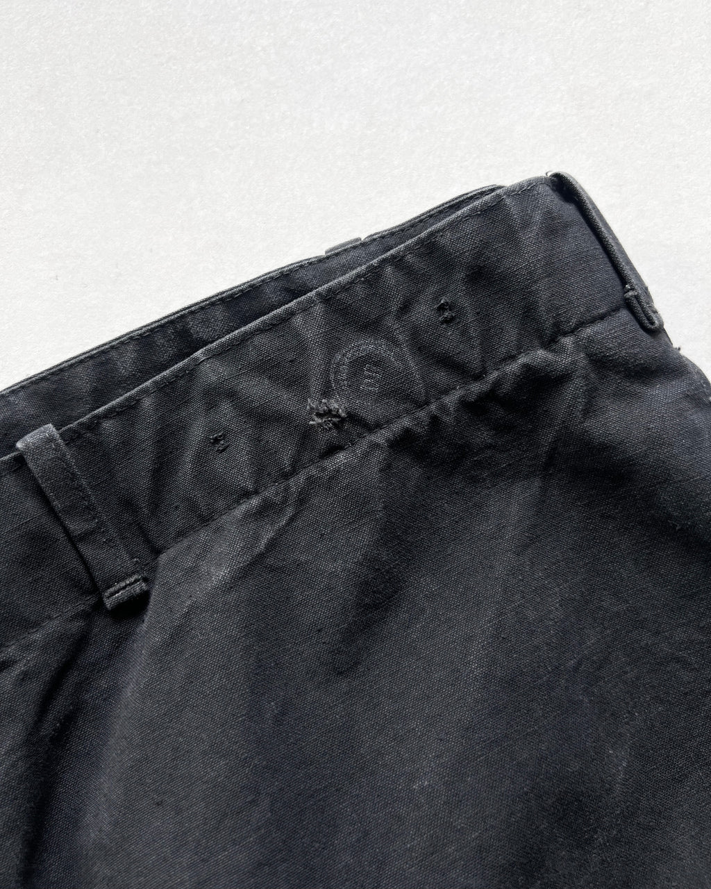 1950S BLACK FRENCH WORK CARPENTER TROUSERS (34-40)