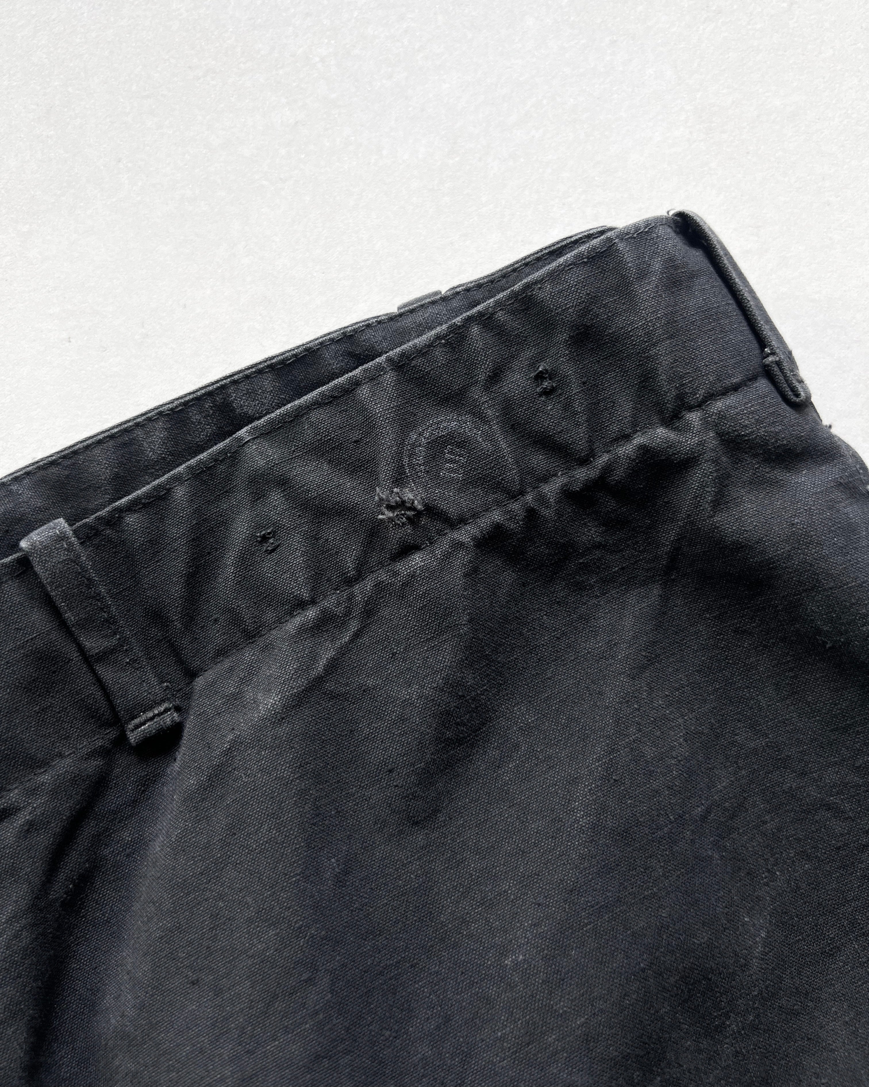 1950S BLACK FRENCH WORK CARPENTER TROUSERS (34-40)