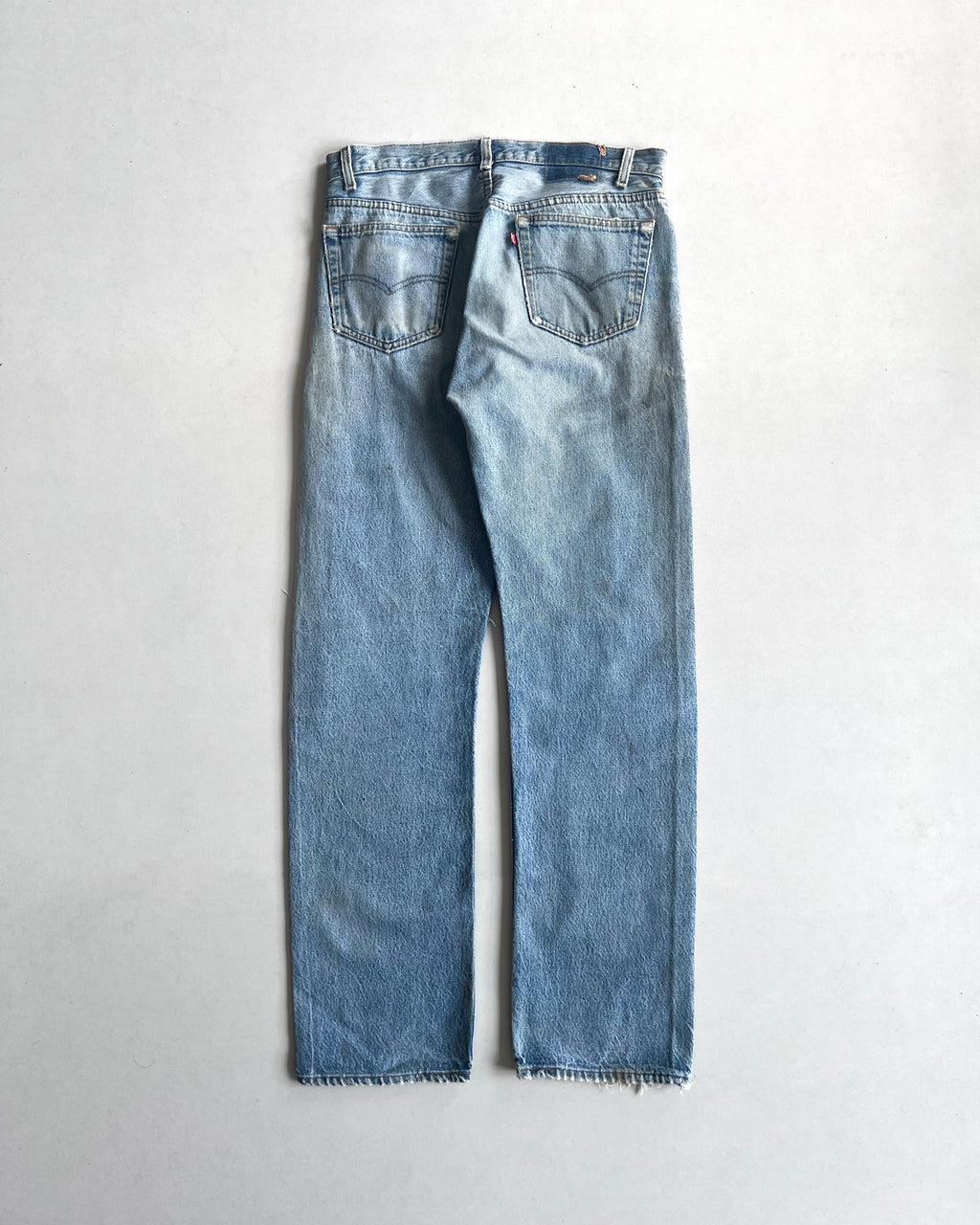 1980S FADED WASHED LEVI'S 501 DISTRESSED JEANS (33)