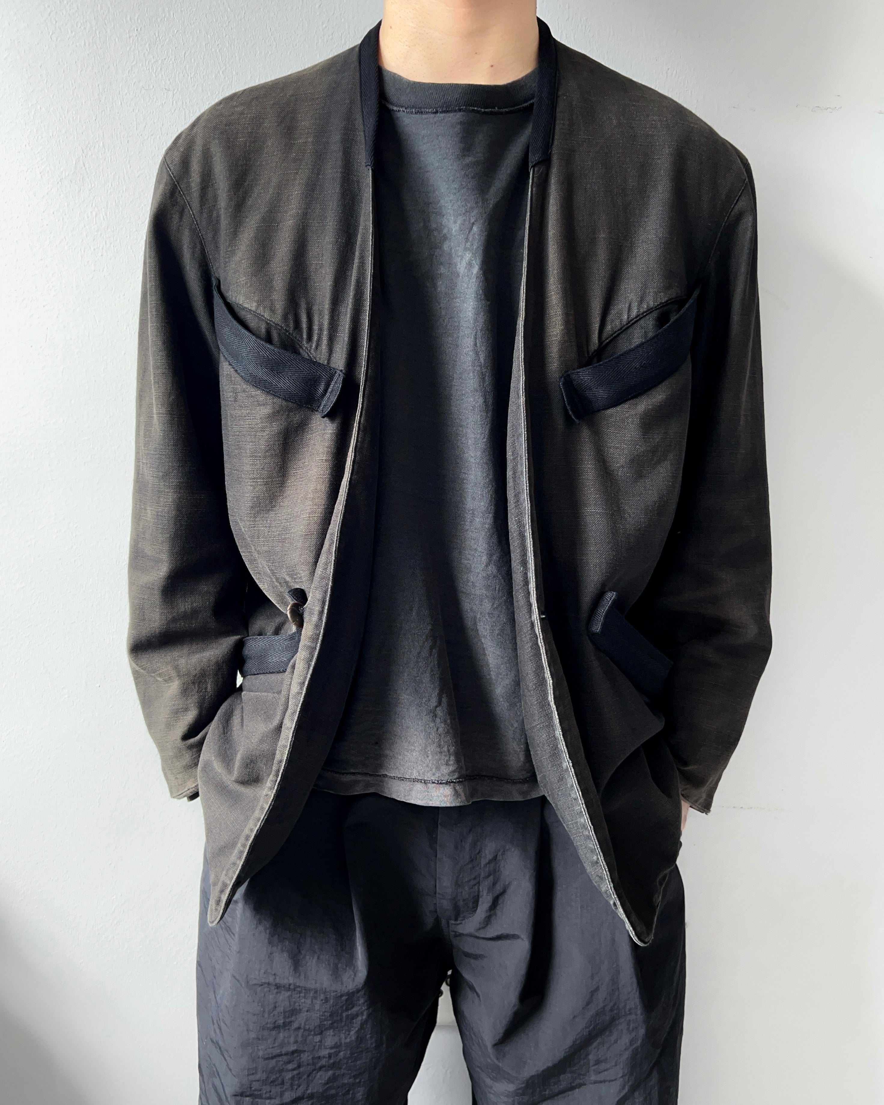 1980S SUN FADED ISSEY MIYAKE MULTIPOCKET BLAZER (L)