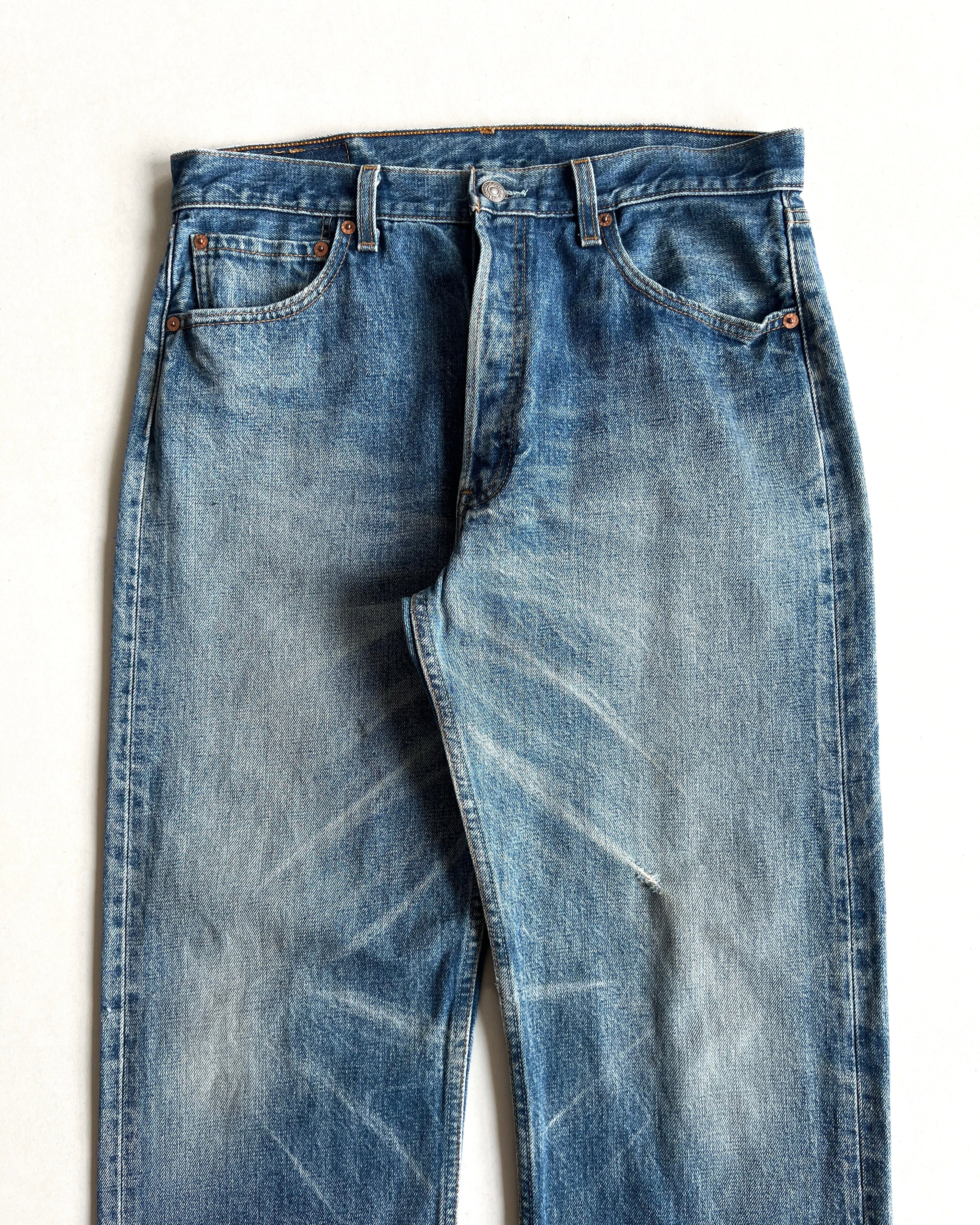 1990S FADED LEVI'S 501 JEANS (34)