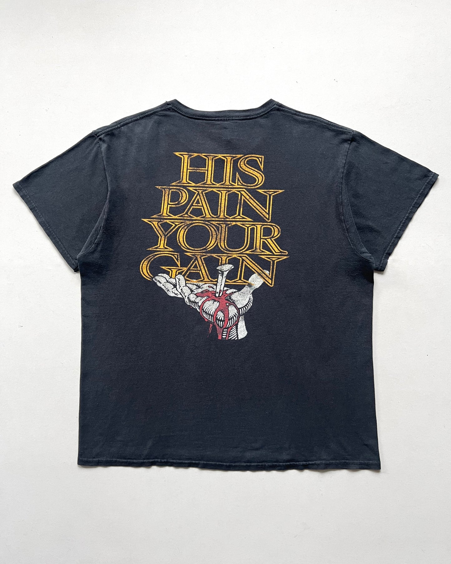 2000S 'LORD'S GYM, HIS PAIN YOUR GAIN' JESUS TEE (L)