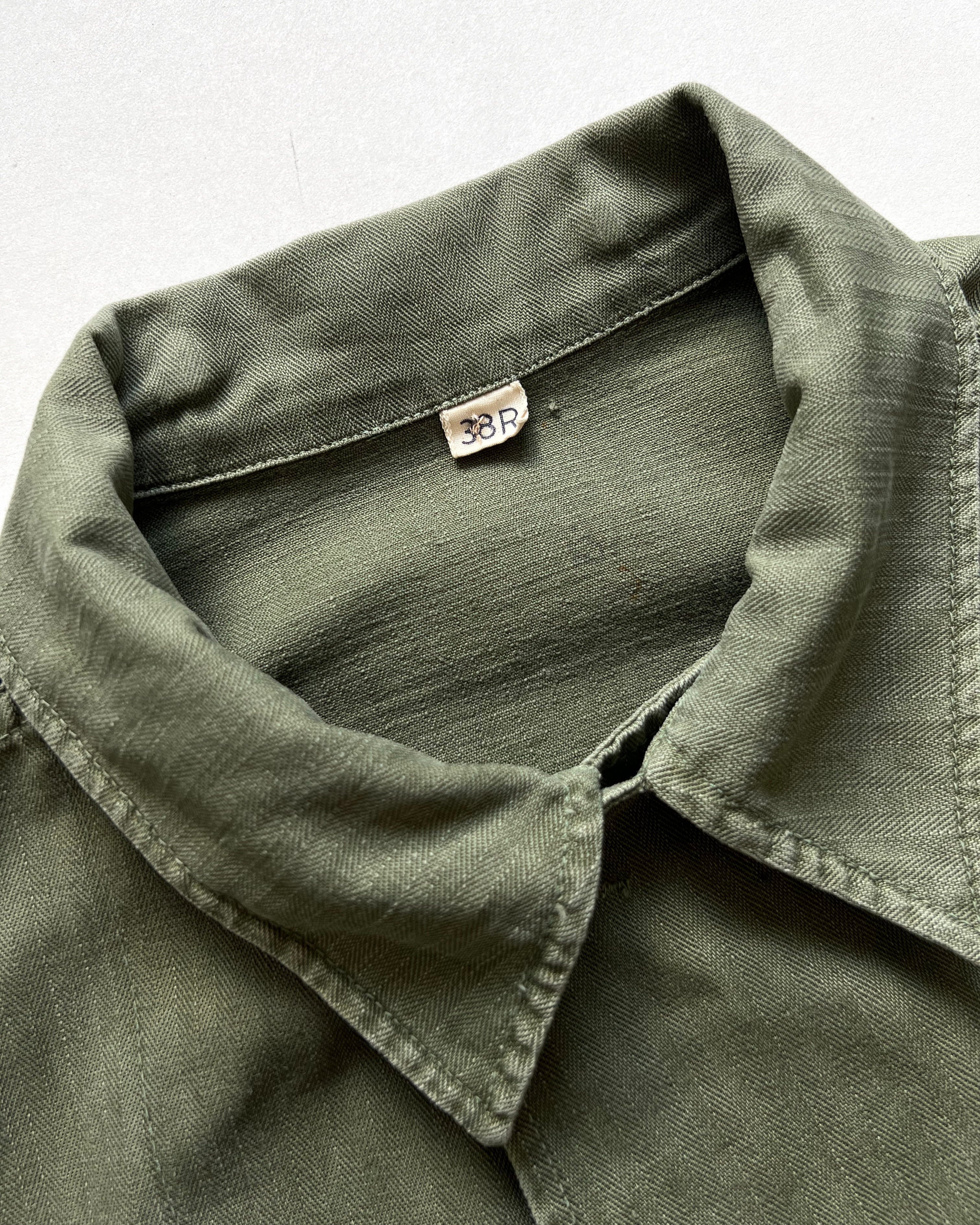 1940S US ARMY 13 STARS HBT SHIRT (M)