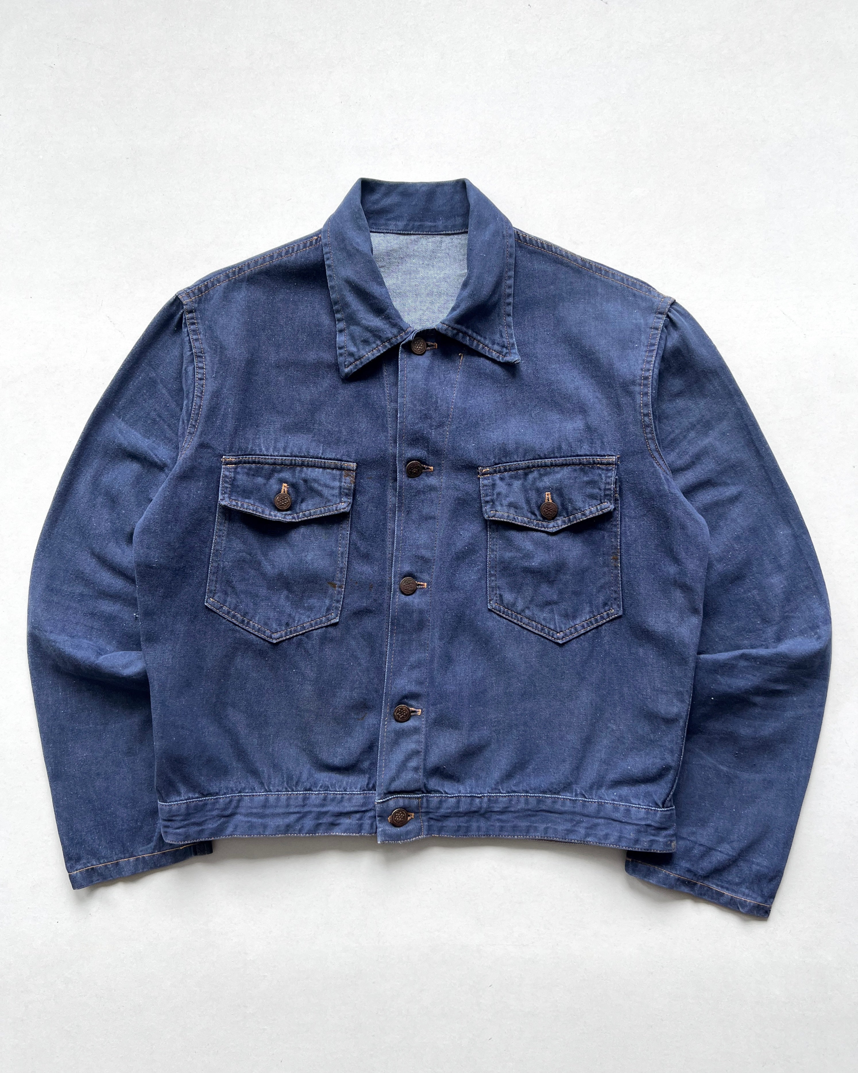 1950S BREVETE SGDG EURO 13 STARS DENIM JACKET (L)