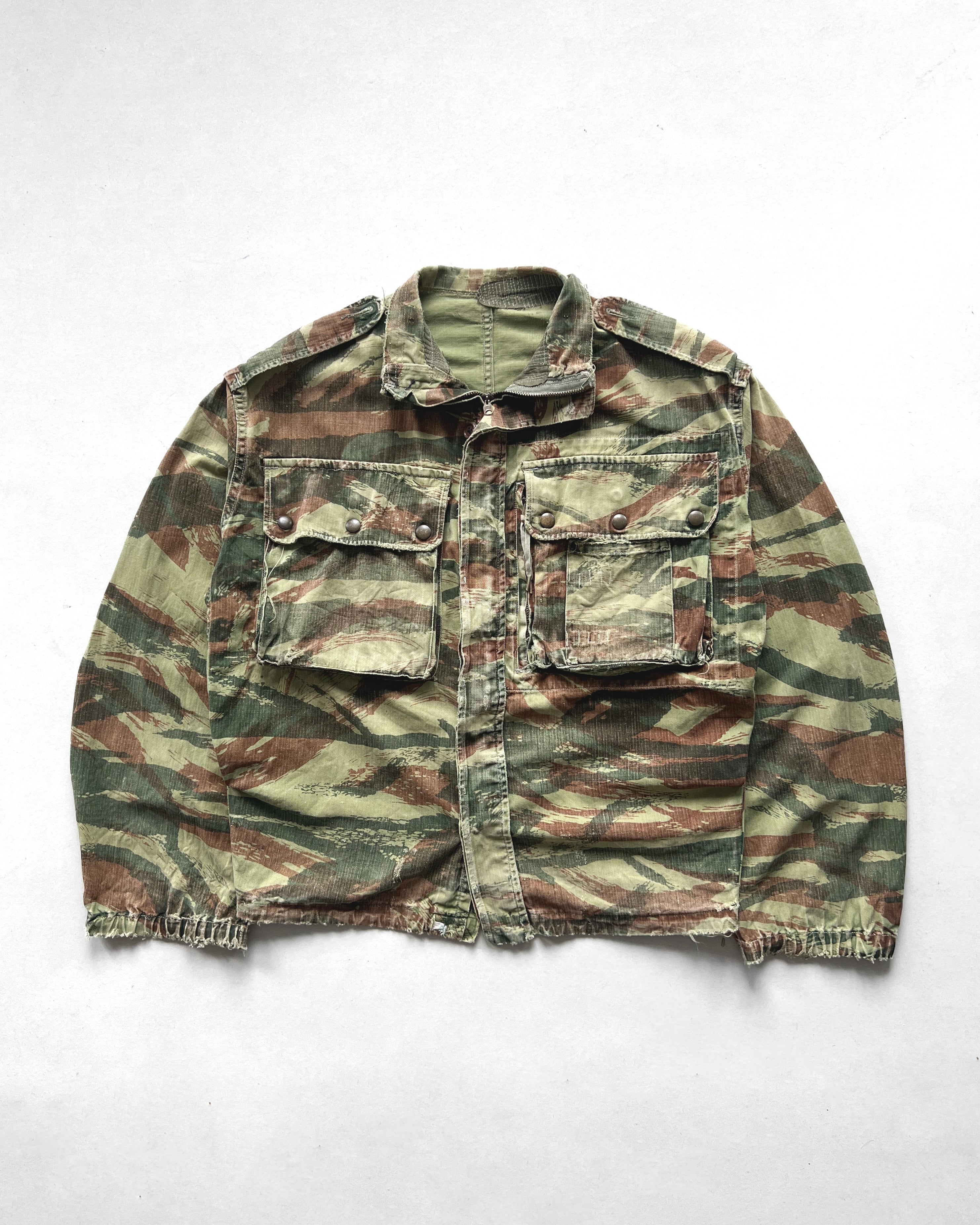 1950S FRENCH LIZARD CAMO PARATROOPER JACKET (L)