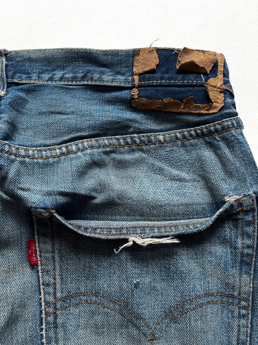 1960S LEVI'S BIG E 501 SELVEDGE JEANS (34)