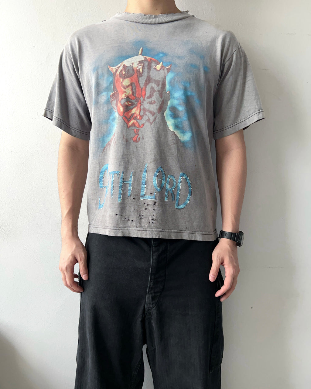 1990S SUN FADED STAR WARS DARTH MAUL TEE (M)