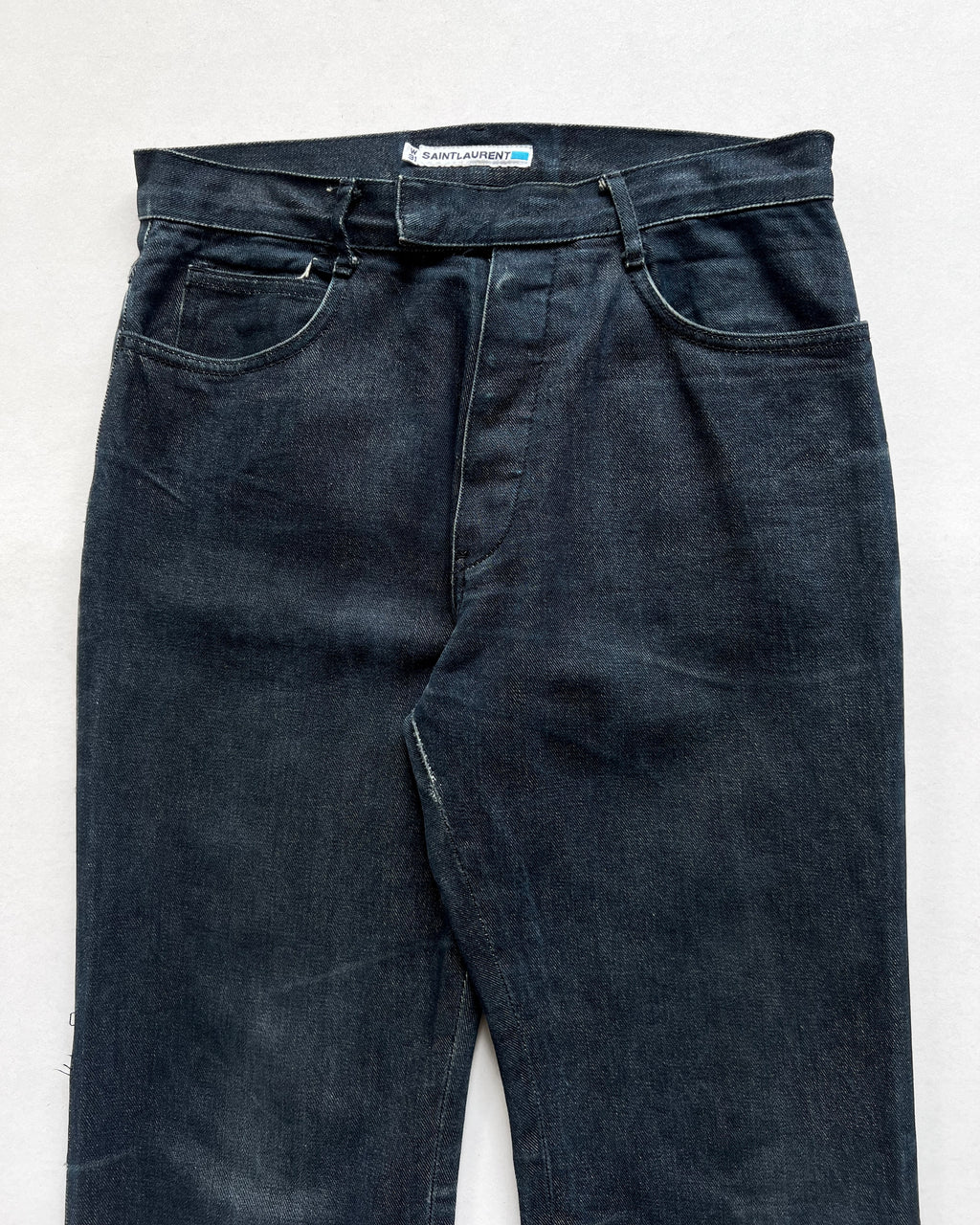2000S DARK INDIGO SAINT LAURENT FLARE JEANS (32)