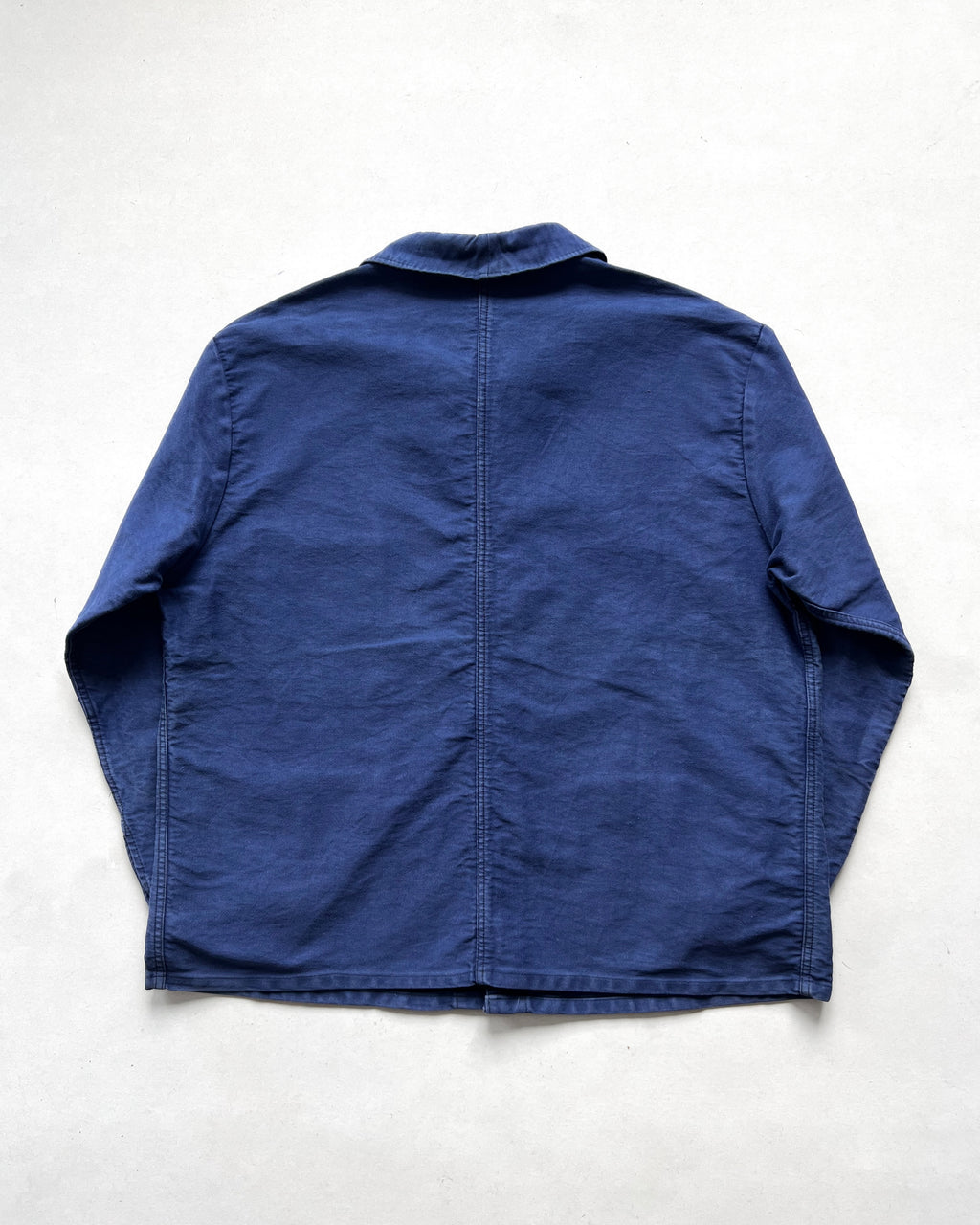 1960S FRENCH INDIGO MOLESKIN WORK JACKET (XL)
