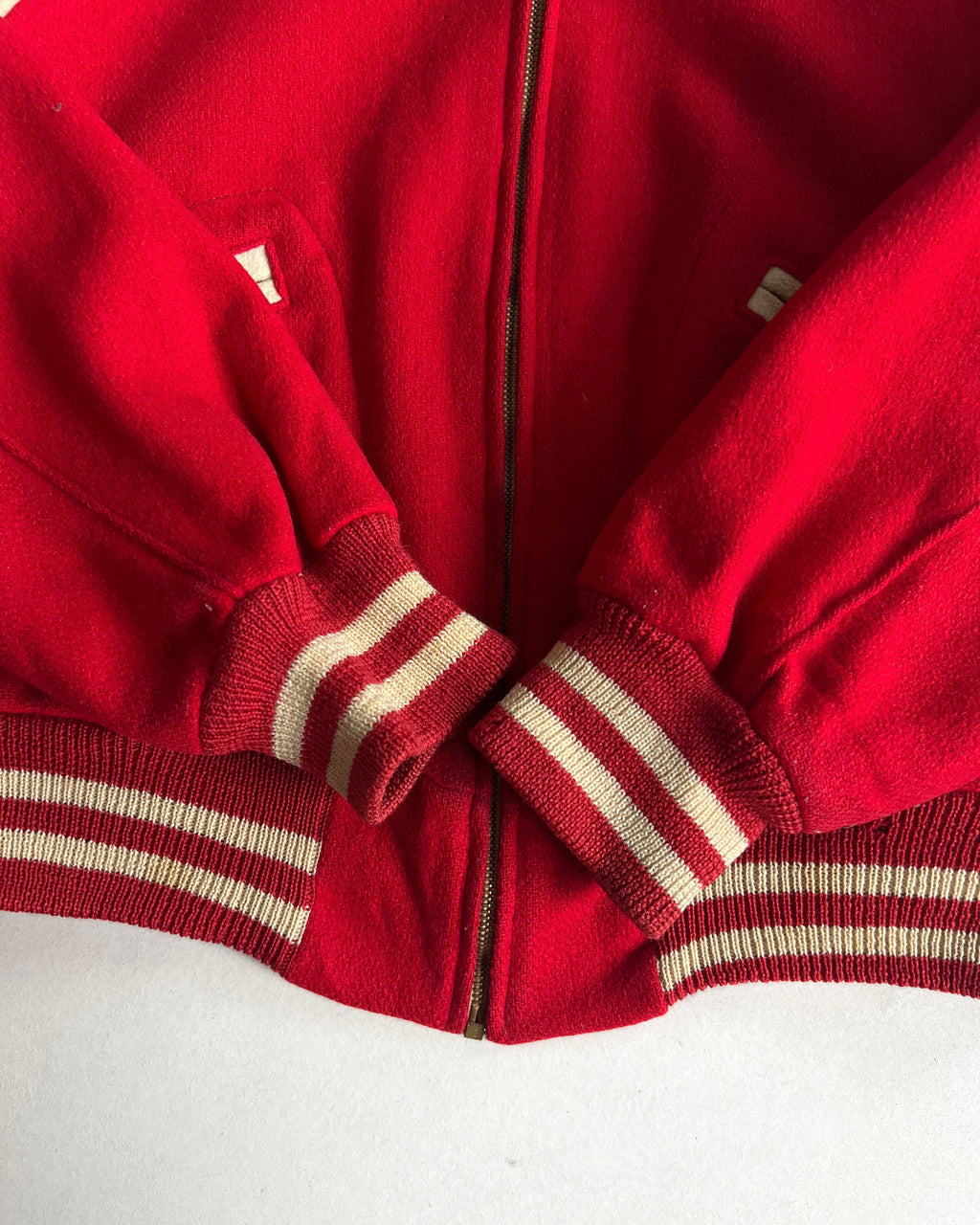 1960S DEHEN WOOL VARSITY JACKET (L)