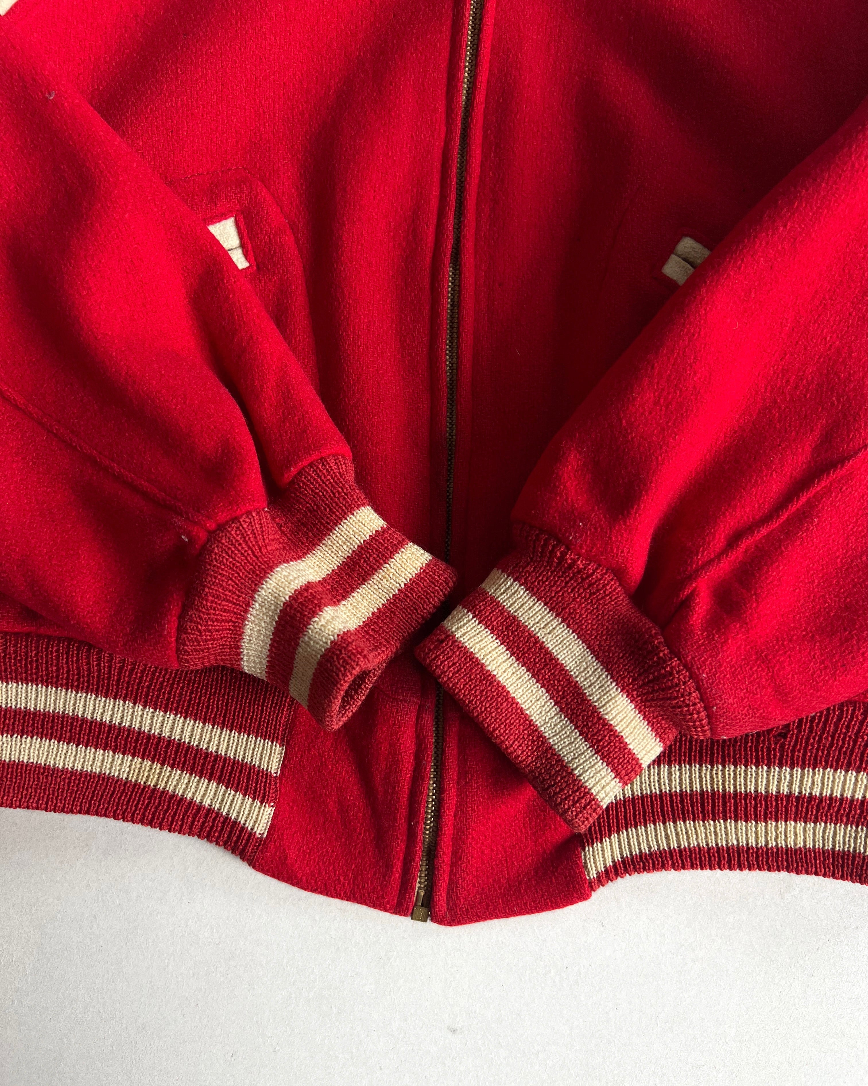 1960S DEHEN WOOL VARSITY JACKET (L)