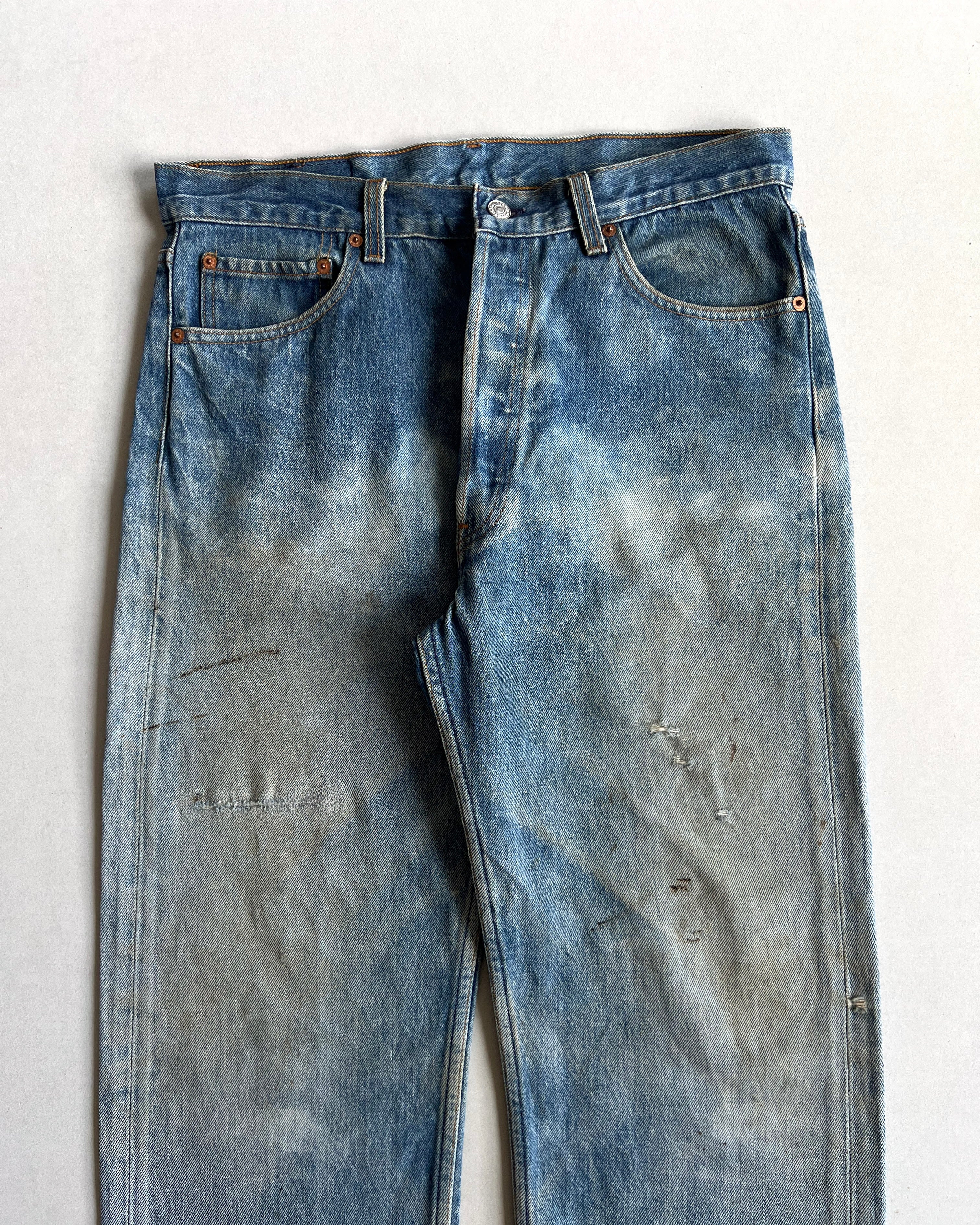 1990S FADED LEVI'S 501 JEANS (34)