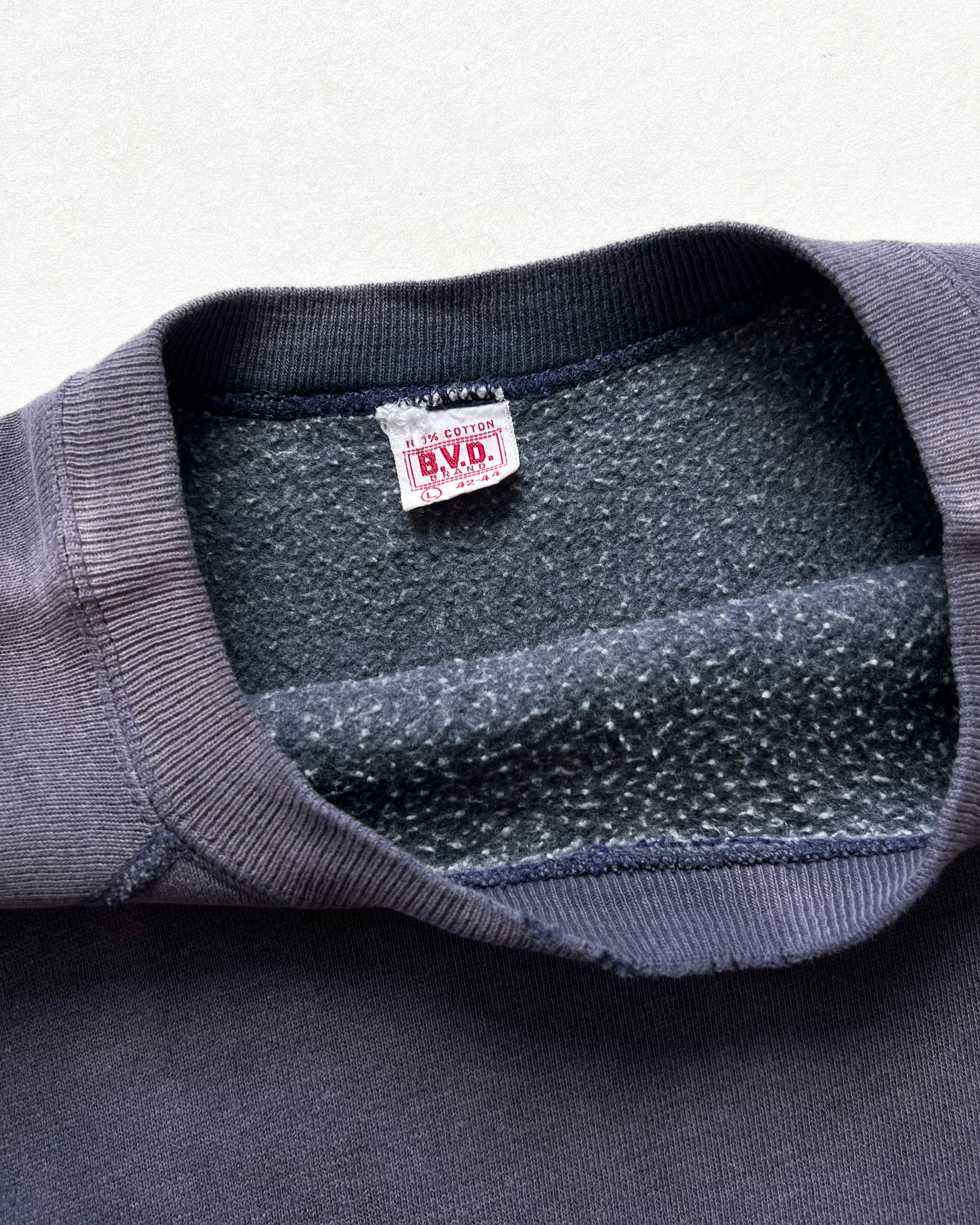 1960S SUN FADED BVD CUT-OFF SWEATSHIRT (L)