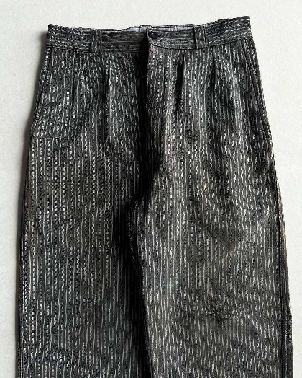 1940S FRENCH SALT & PEPPER WORK PANTS (30-32)
