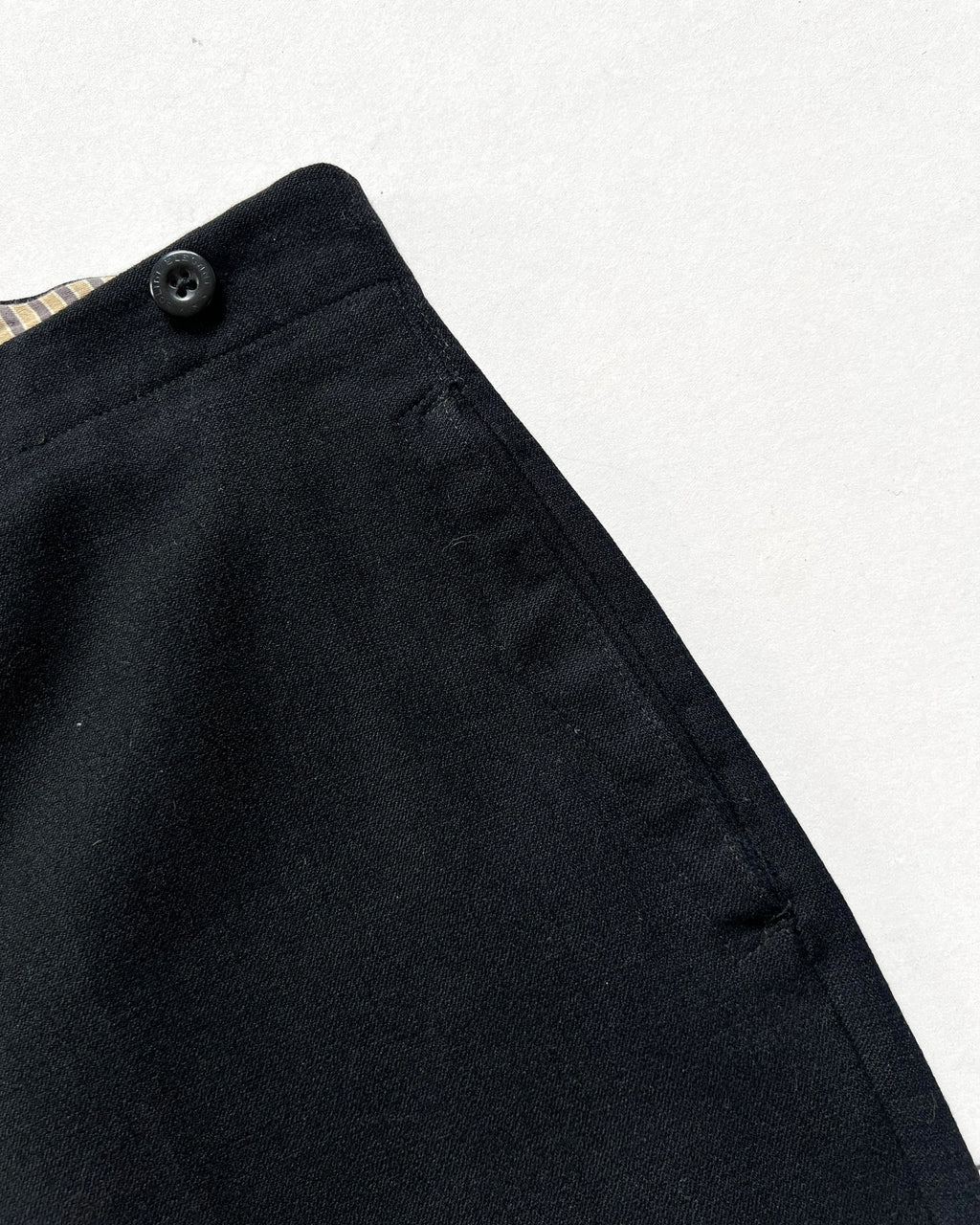 1930S EUROPE BLACK GENTLEMAN BUCKLE TROUSERS (34-39)