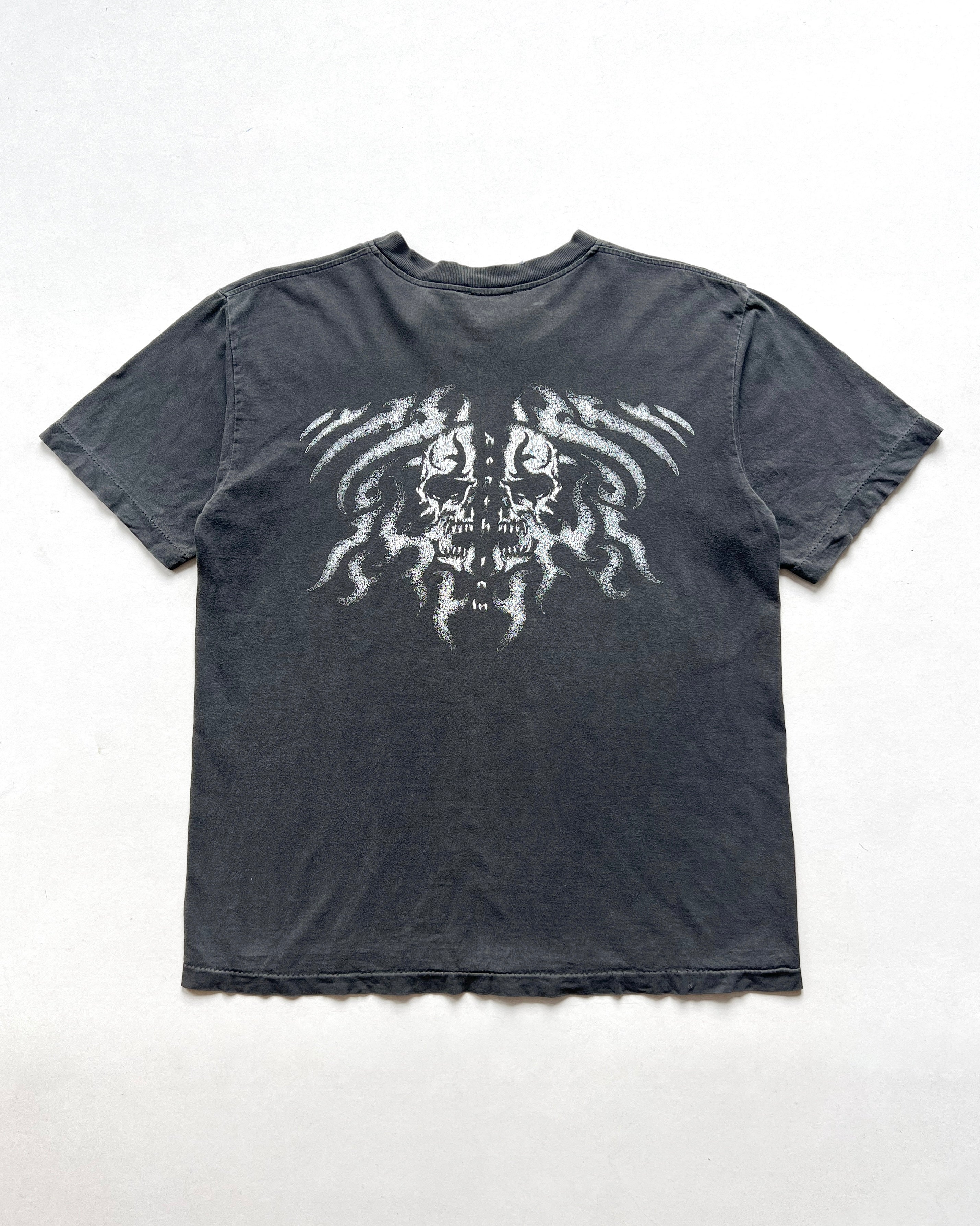 1990S FADED SKULL SINGLE STITCH GRAPHIC TEE (L)