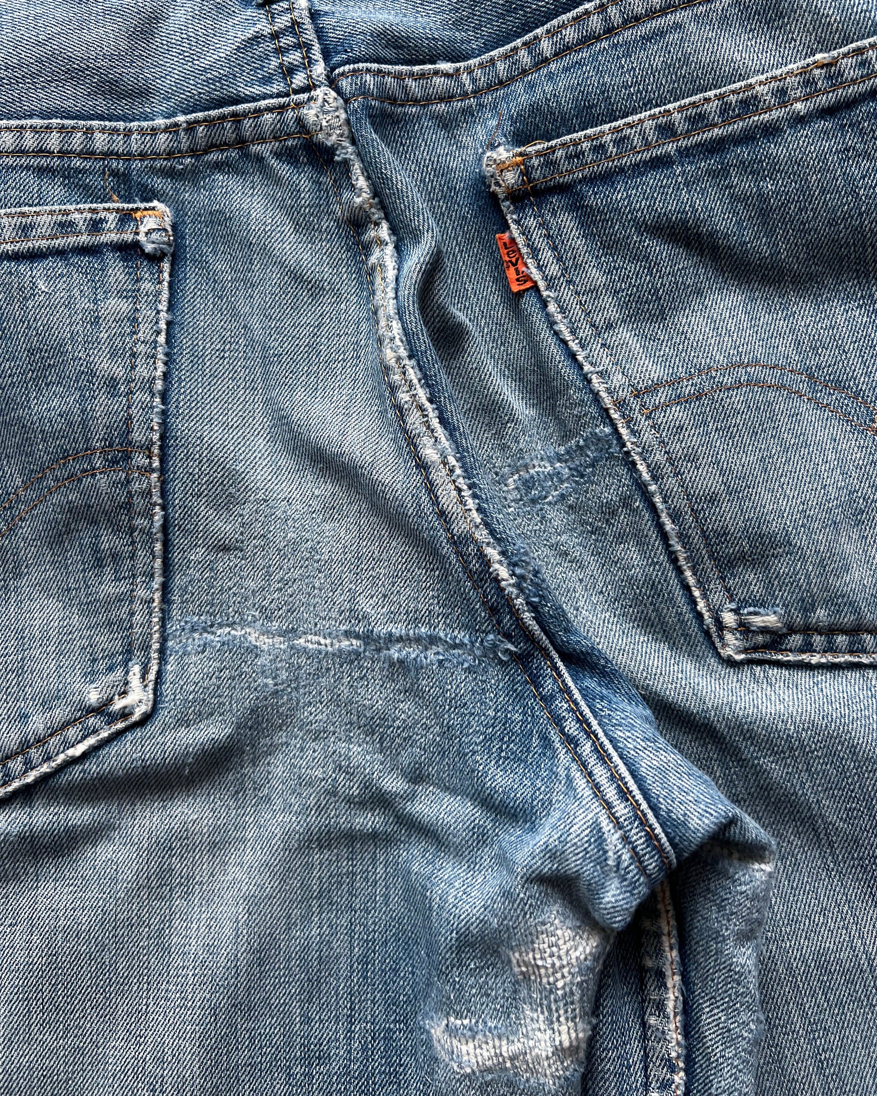 1970S FADED LEVI'S 684 BOOTCUT JEANS (34)