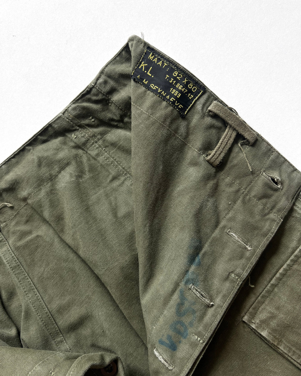 1950S DUTCH ARMY CARGO PANTS (30-34)