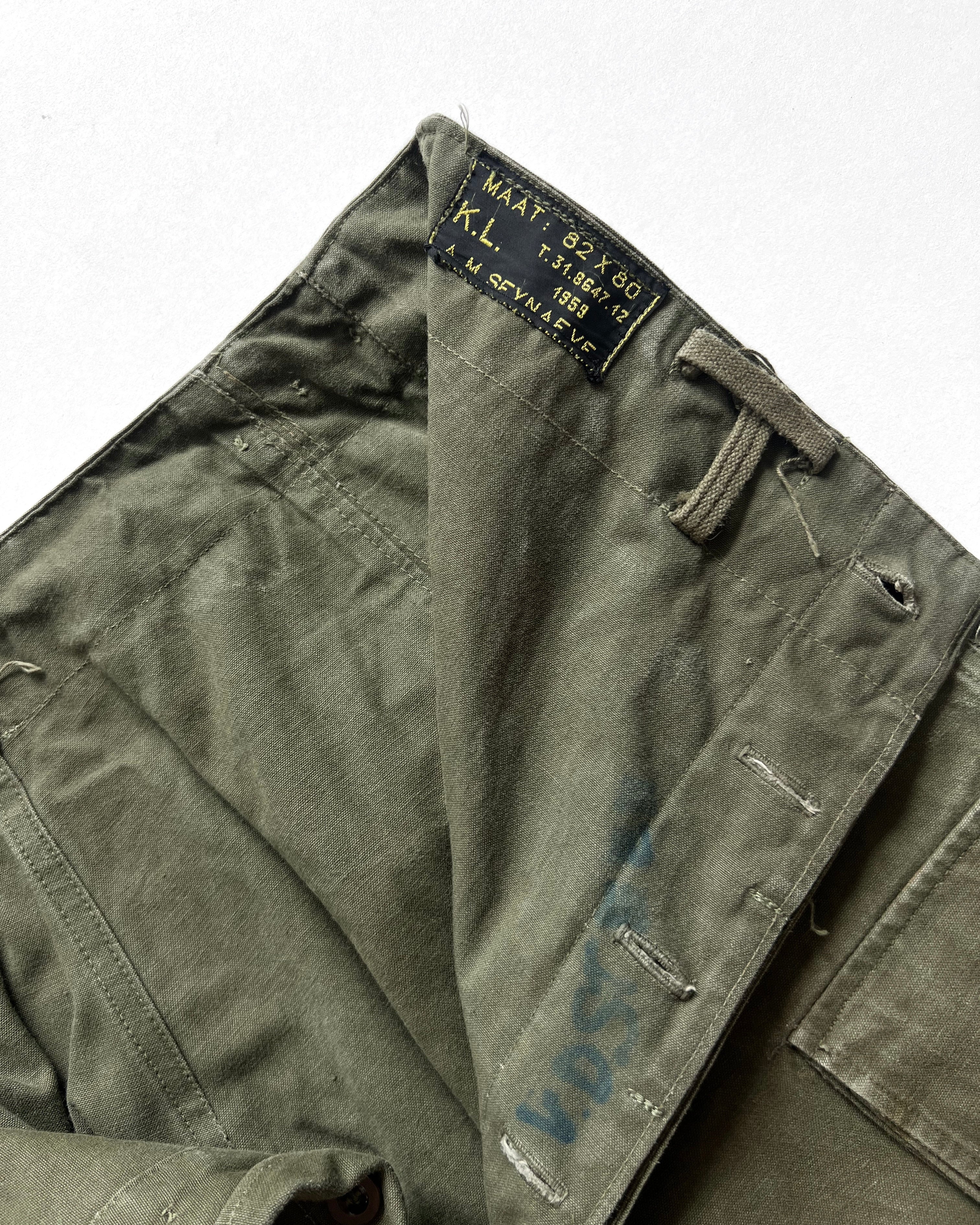1950S DUTCH ARMY CARGO PANTS (30-34)