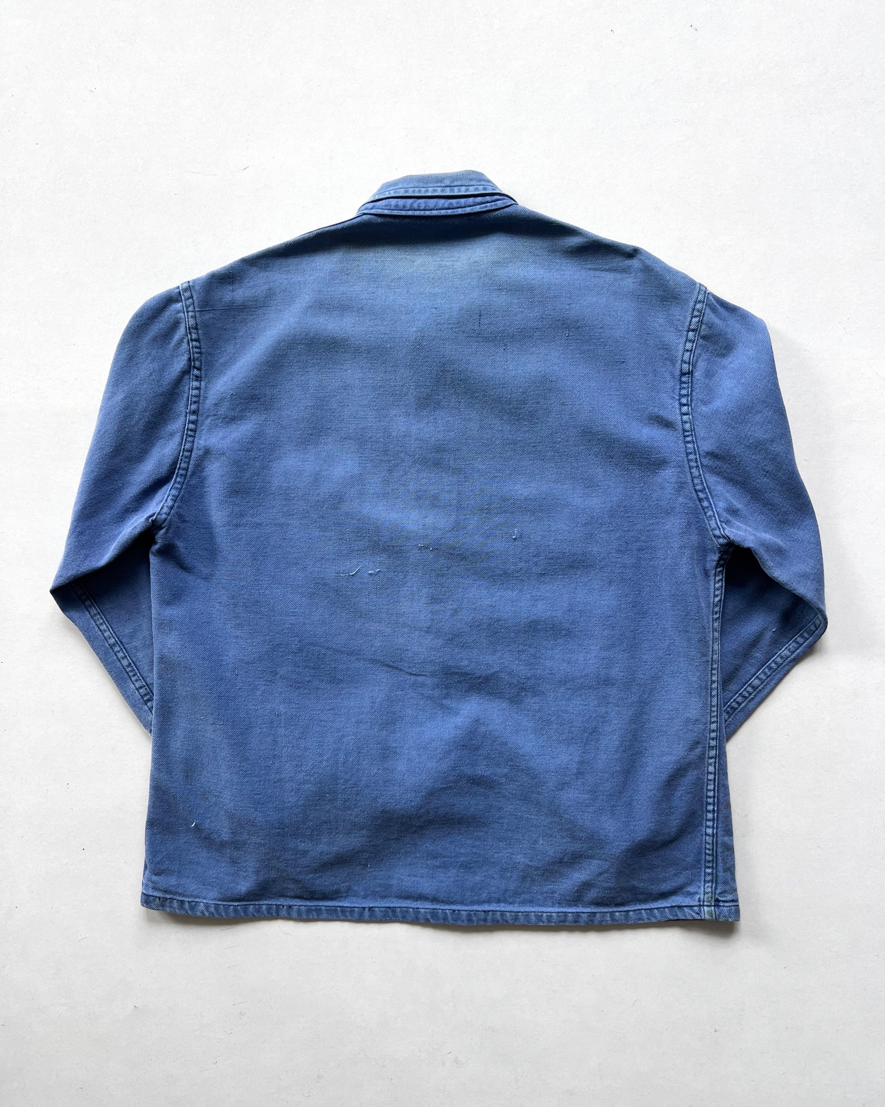 1960S FADED LE MINEUR FRENCH WORK JACKET (L)