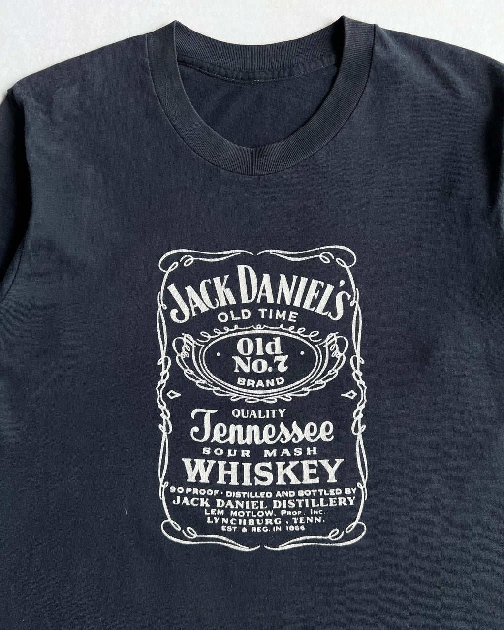 1980S 'JACK DANIELS WHISKET' SINGLE STITCH TEE (S/M)
