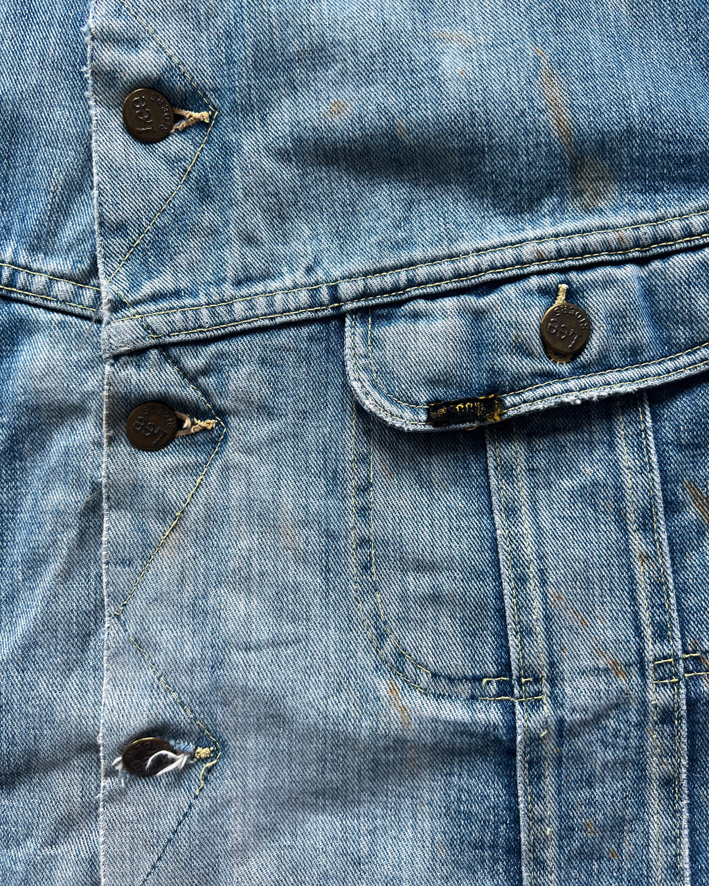 1960S LEE 101-LJ STORM RIDER DENIM JACKET (XL)