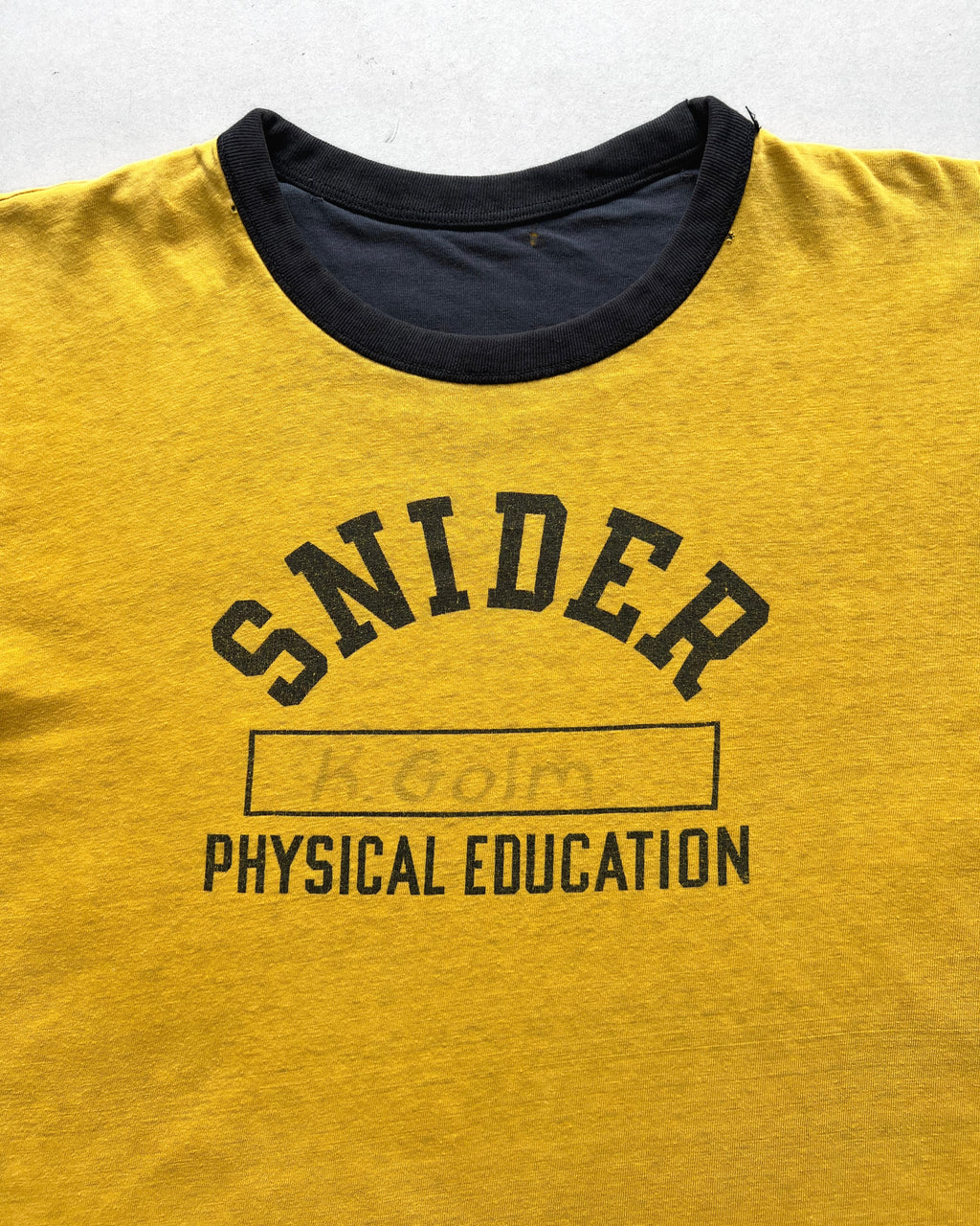 1970S 'SNIDER PHYSICAL EDUCATION' REVERSIBLE TEE (M)