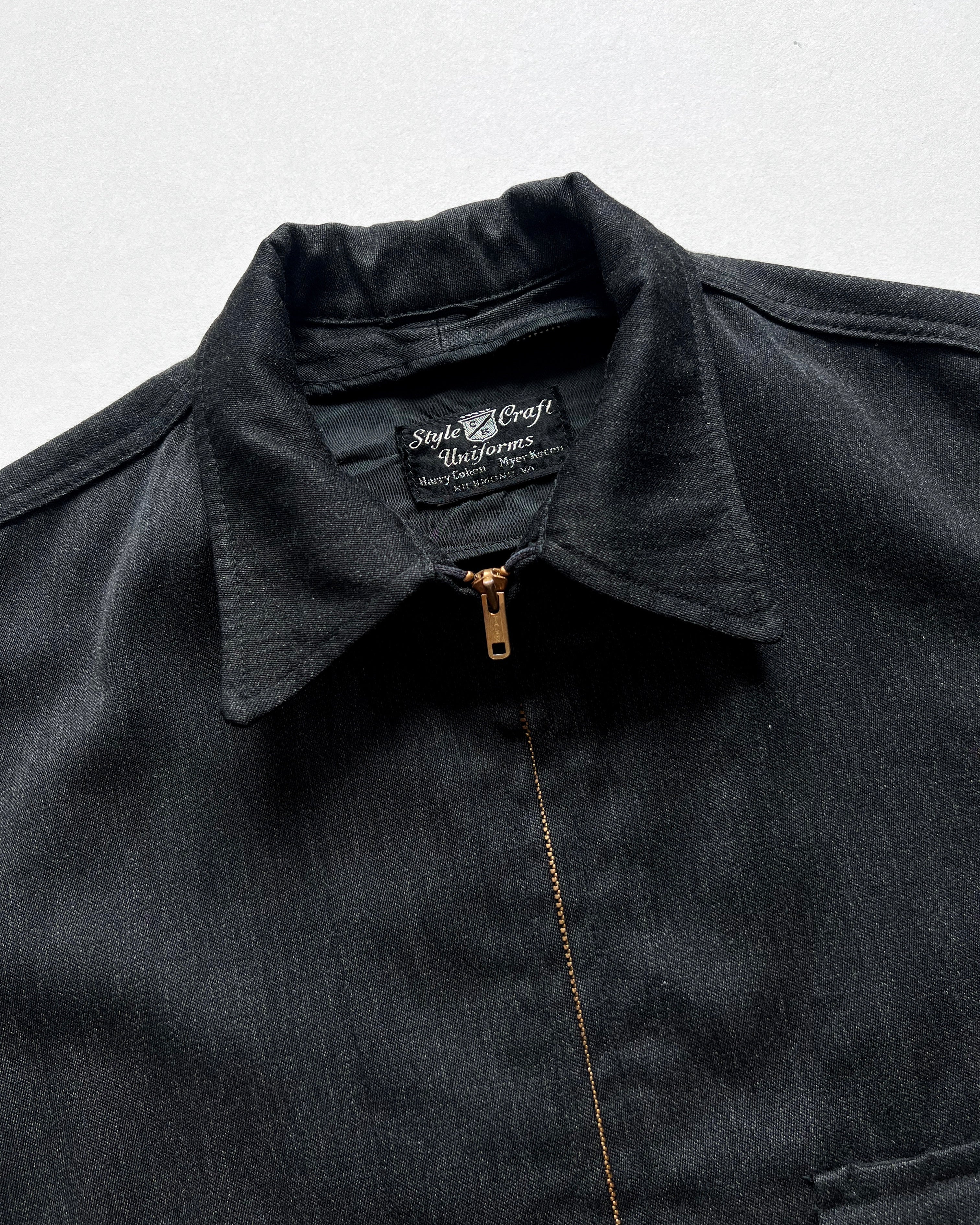 1950S SALT & PEPPER DOUBLE POCKET JACKET (M/L)