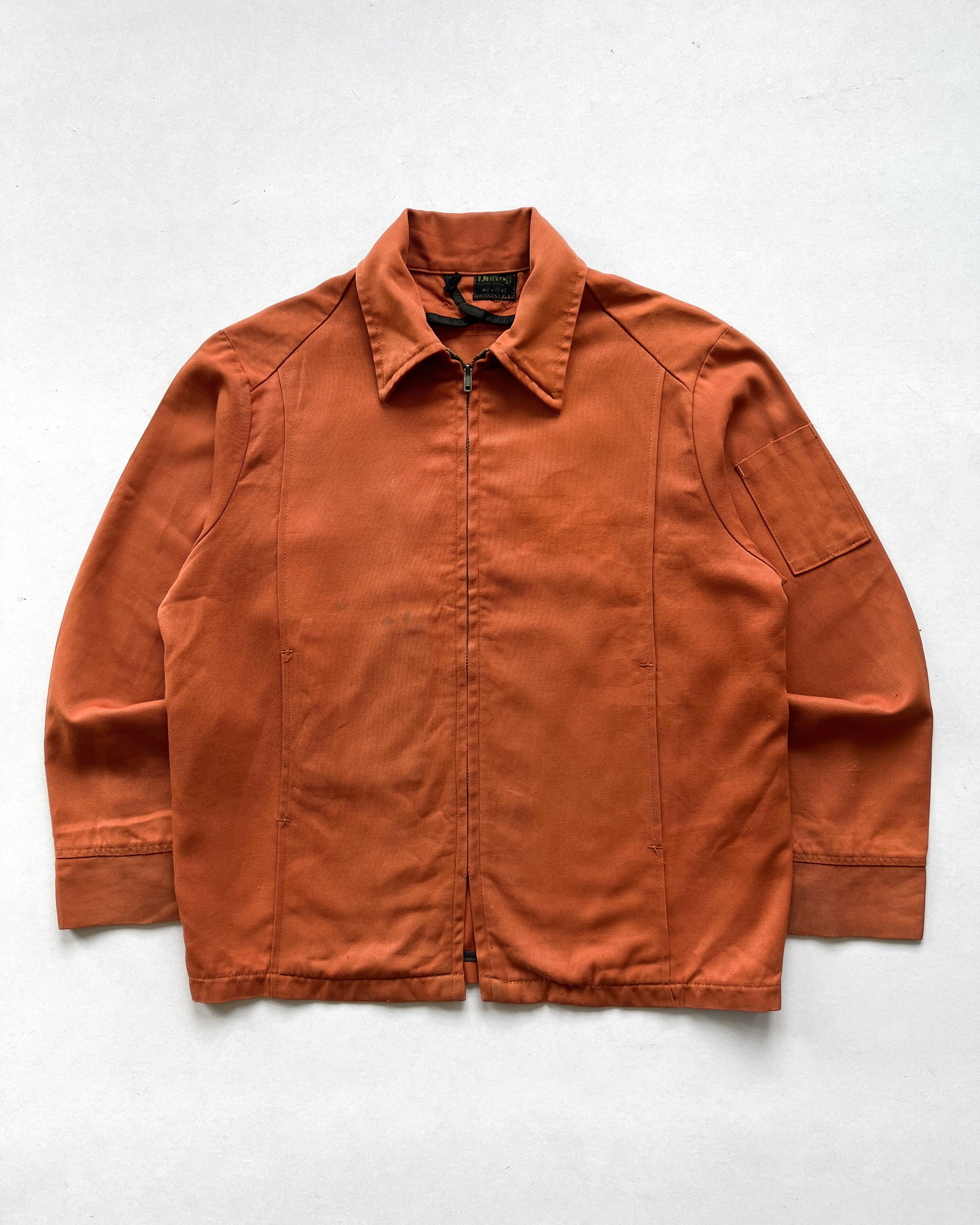 1960S UNITOG 'JOS. SCHLITZ BREWCING CO.' GABARDINE JACKET (L)